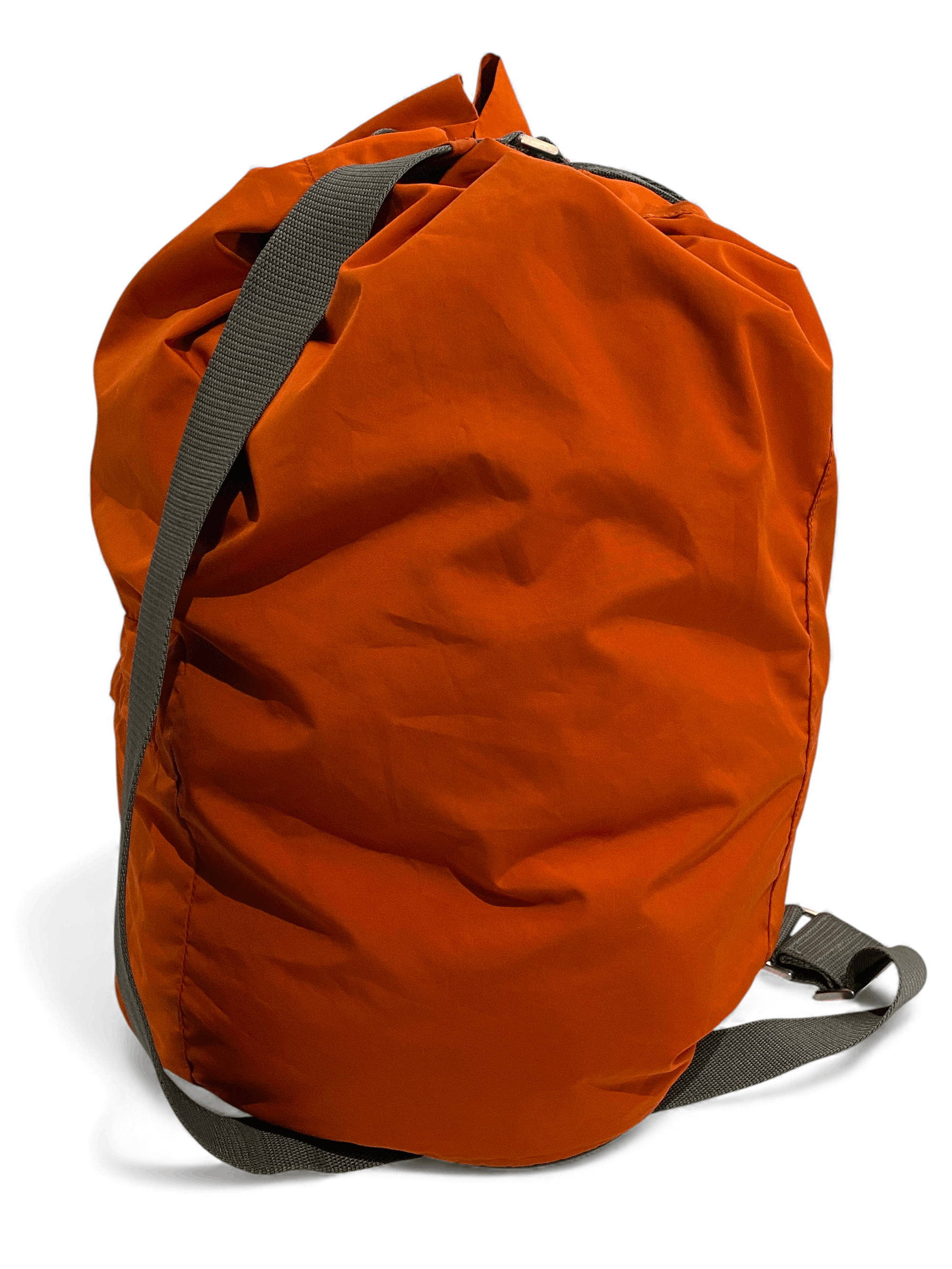 Prada Prada Tab Logo Orange Nylon Shoulder Backpack Bag Y2K Size ONE SIZE - 8 Thumbnail