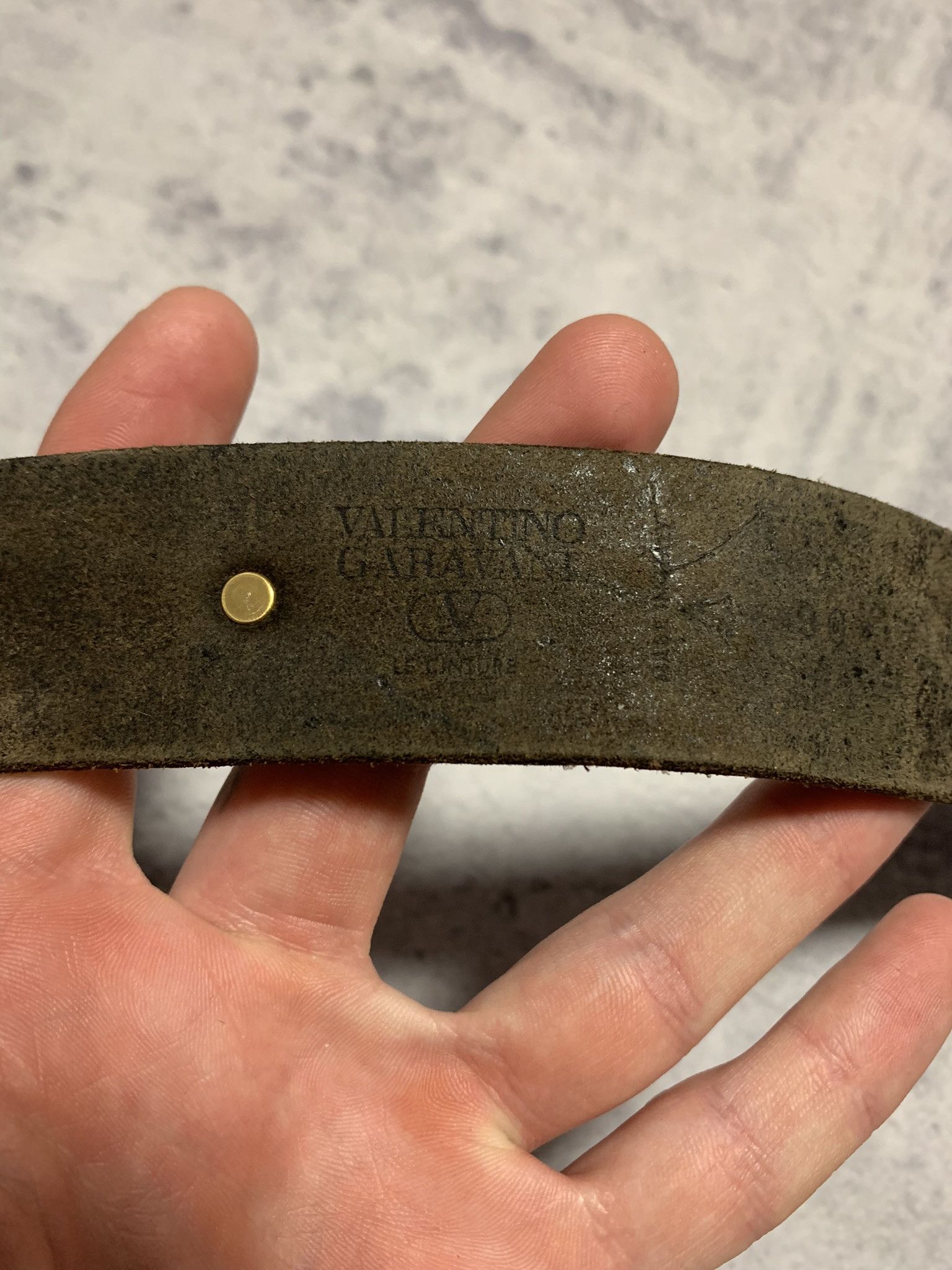 Valentino Valentino Garavani Men Leather Belt Size ONE SIZE - 8 Thumbnail