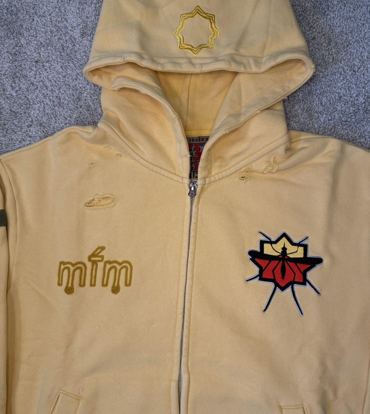 murd333r.fm Murd333r FM Special Ops Zip Up Hoodie (Indo Yellow) Size US L / EU 52-54 / 3 - 3 Thumbnail