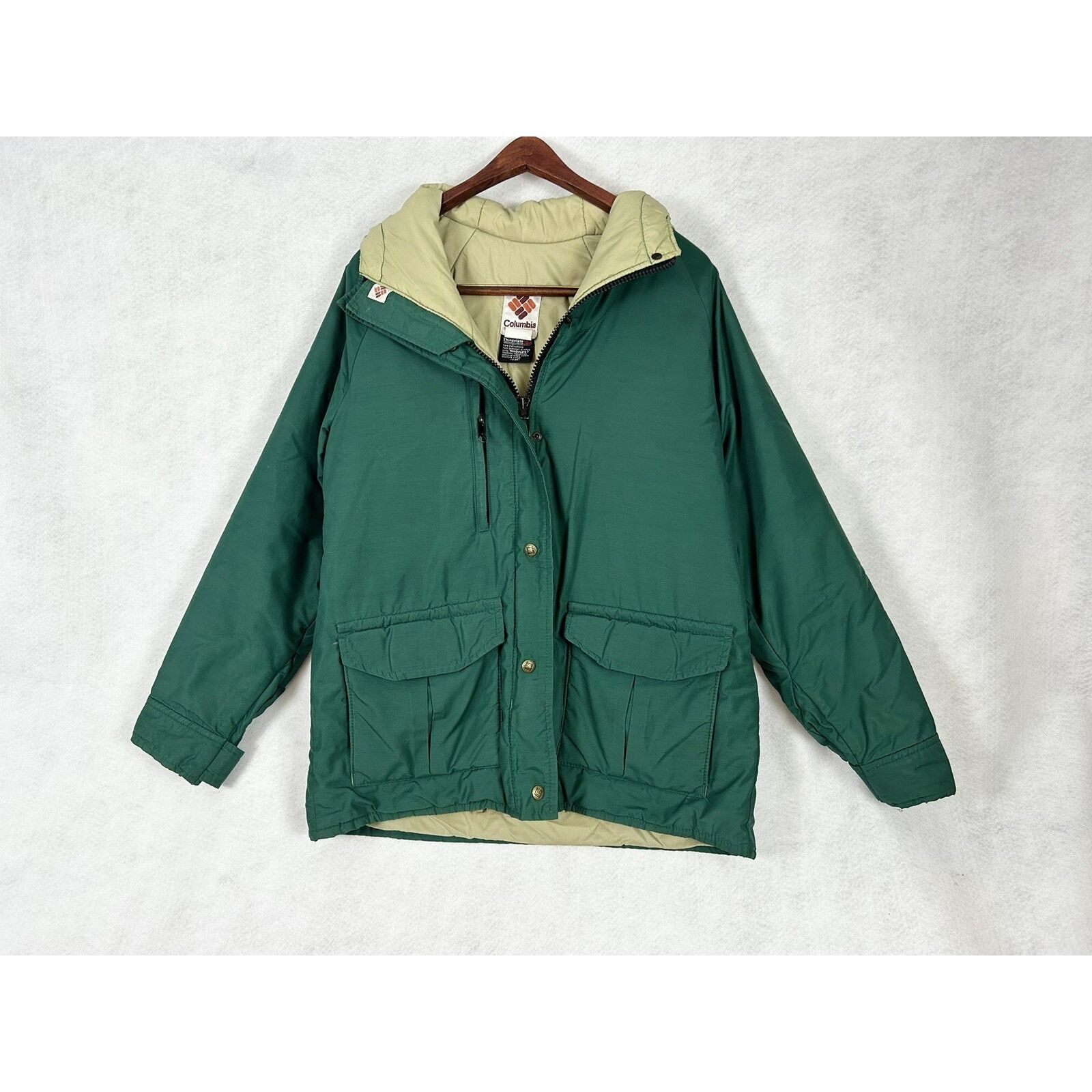 Columbia VTG Columbia Green Hiking Jacket Original Logo Size Medium Size M / US 6-8 / IT 42-44 - 1 Thumbnail
