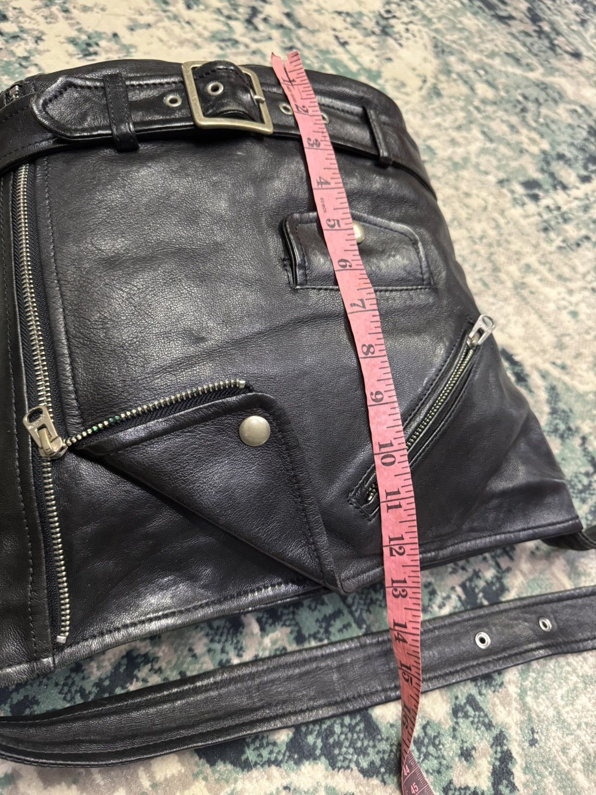 Genuine Leather BEAUTIFUL PEOPLE BELTED LEATHER JACKET BAG Size ONE SIZE - 4 Thumbnail
