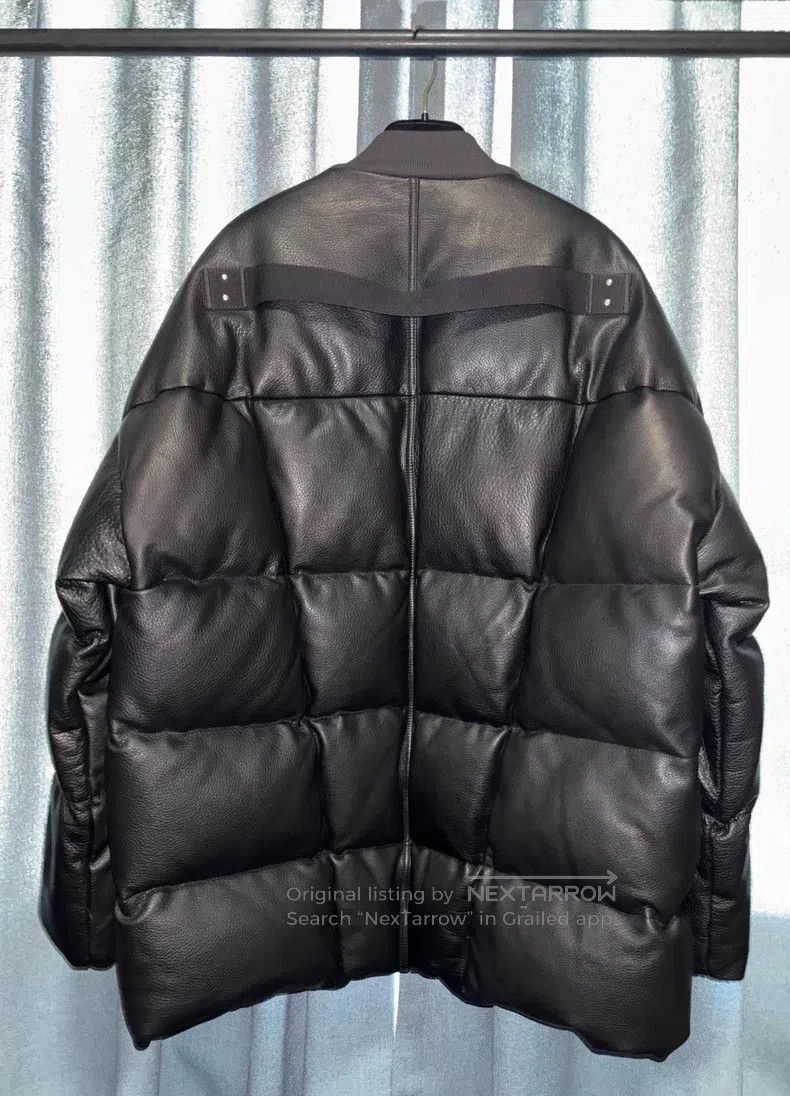 Rick Owens RICK OWENS Dark Leather Tasseled Down Jacket Size US M / EU 48-50 / 2 - 2 Thumbnail