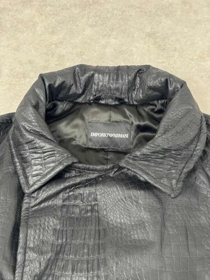 Emporio Armani FW2007 Emporio Armani Offcier Black Crocodile Effect Jacket Size US M / EU 48-50 / 2 - 11 Thumbnail