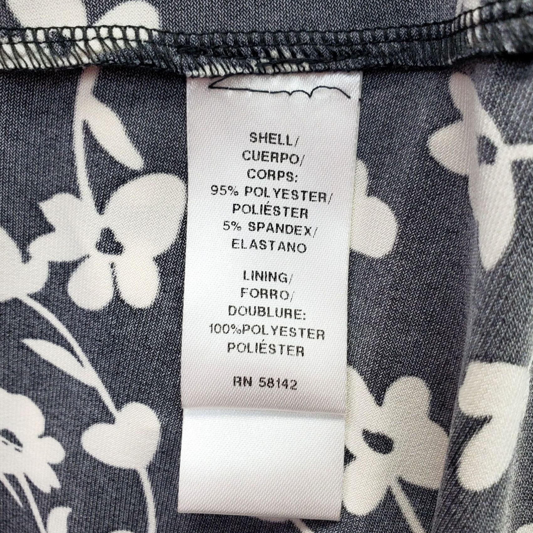 Vintage London Times Dress Women 2X Multi Floral Stretch Sleeveless Pullover Fit & Flare V-Neck Casual Knee Length Size XXL / US 16-18 / IT 52-54 - 6 Thumbnail
