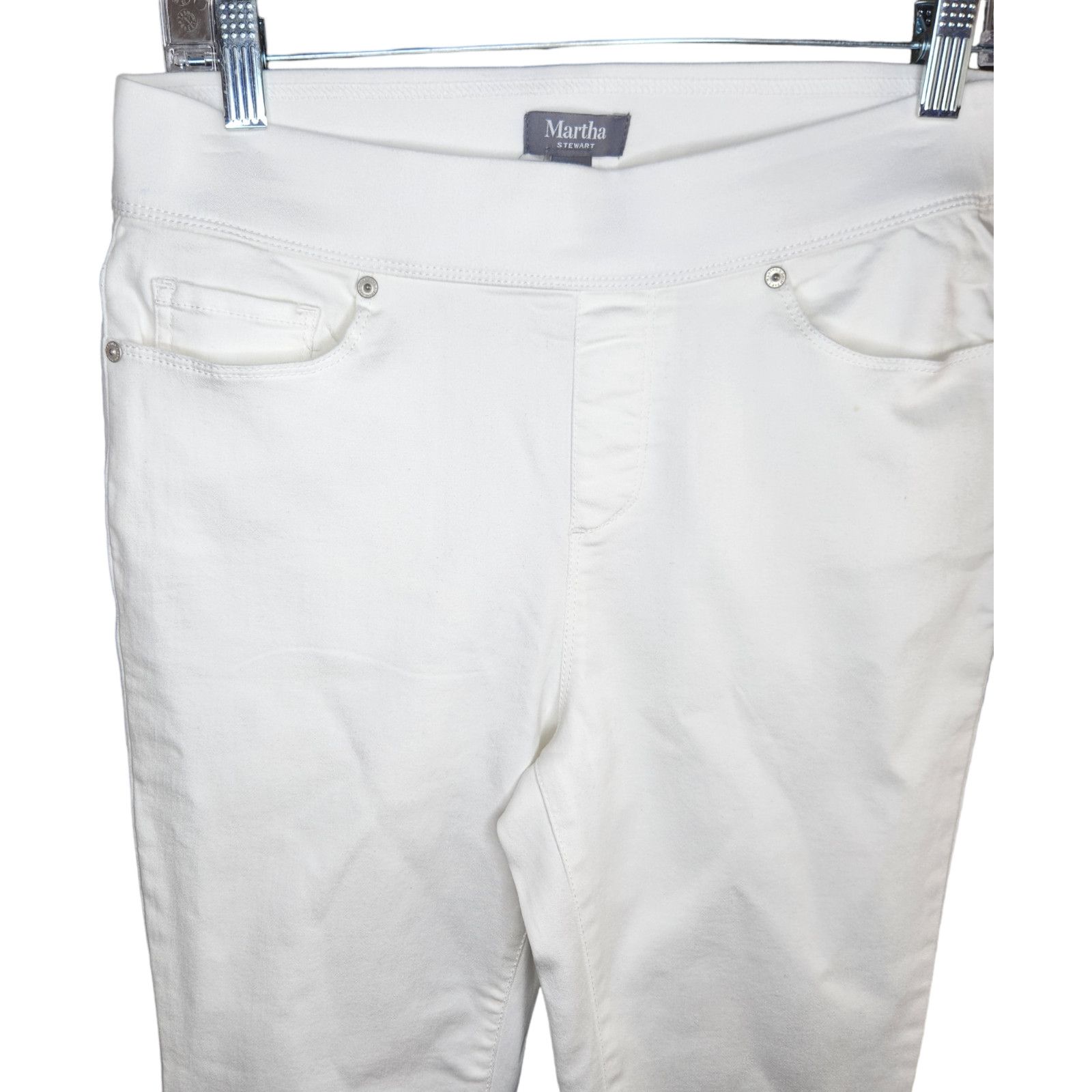 Other Martha Stewart Women's Jeans Size 4 Tall Knit Denim Ankle Size 27" / US 4 / IT 40 - 11 Thumbnail