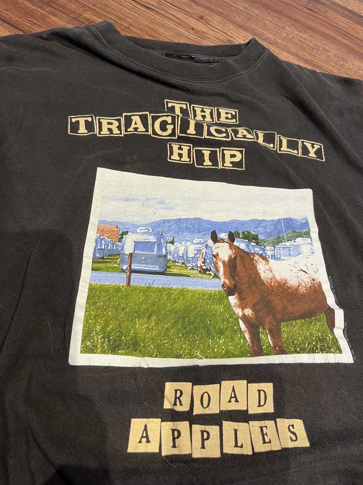 Band Tees × Vintage Vintage Tragically Hip 1991 Road Apples Band Shirt Size US L / EU 52-54 / 3 - 3 Thumbnail