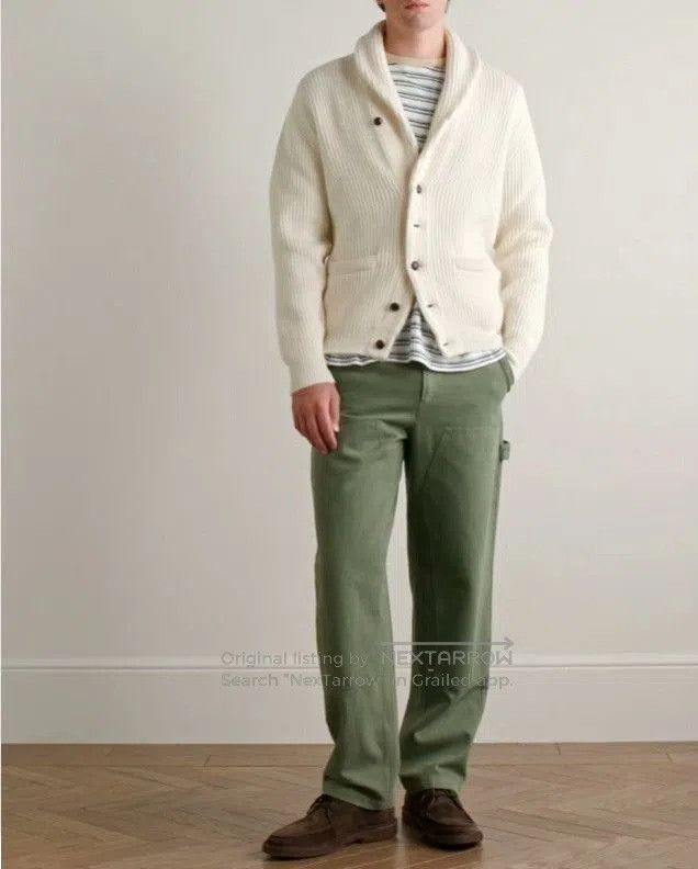 Drake's Drakes Virgin Wool Shawl Collar Sweater. Size US XXS / EU 40 - 3 Thumbnail