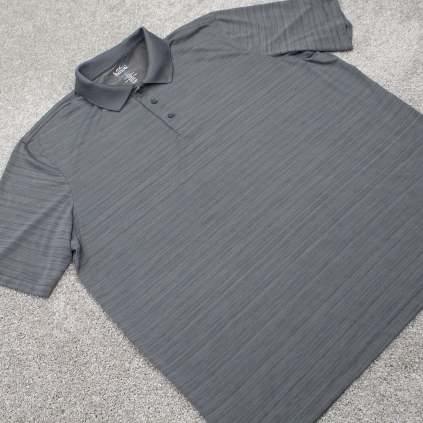 Croft & Barrow Croft & Barrow Polo Shirt Mens XL Gray Quick Dry 100% Polyester S/S Pullover Shirt Size US XL / EU 56 / 4 - 5 Thumbnail