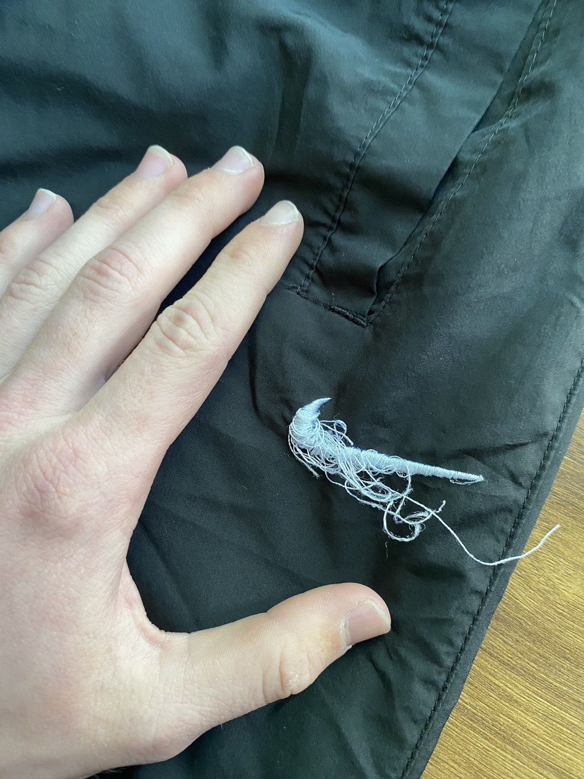 Nike × Vintage Nike Vintage Nylon Sweatpants,Y2K,Drill,Streetwear Size US 30 / EU 46 - 2 Thumbnail