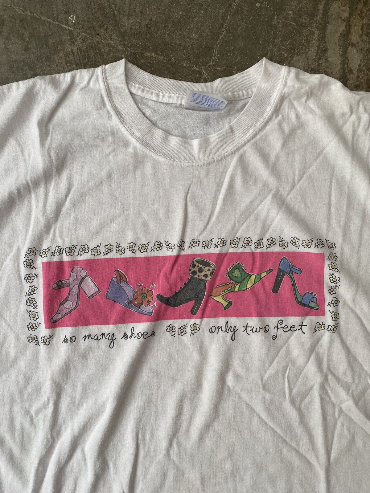Vintage Vintage So Many Shoes Only Two Feet Tee Kapital Needles Size US XL / EU 56 / 4 - 2 Thumbnail