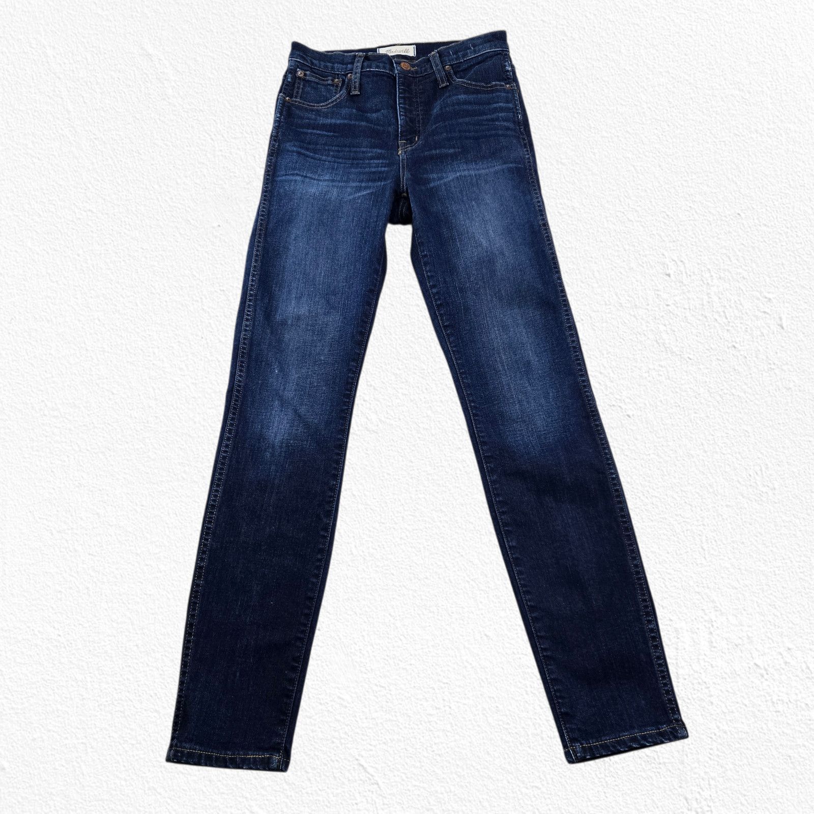 Madewell Madewell 10 High Rise Skinny Jeans Size 26 Dark Wash Size 26" / US 2 / IT 38 - 2 Thumbnail