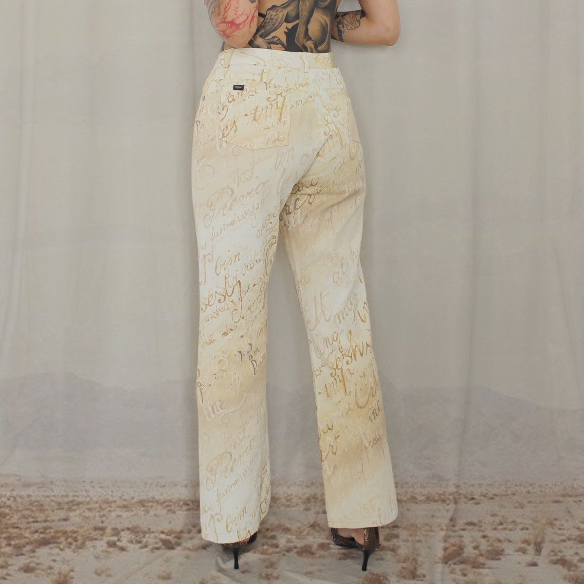 Other ✍🏻WORDS BEIGE PANTS✍🏻 Size 28" / US 6 / IT 42 - 3 Thumbnail