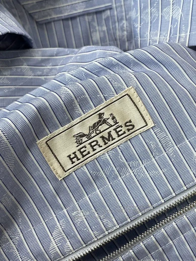 Hermes Hermes Blue Men's Pig Nose Printed Jacket Size US M / EU 48-50 / 2 - 4 Thumbnail