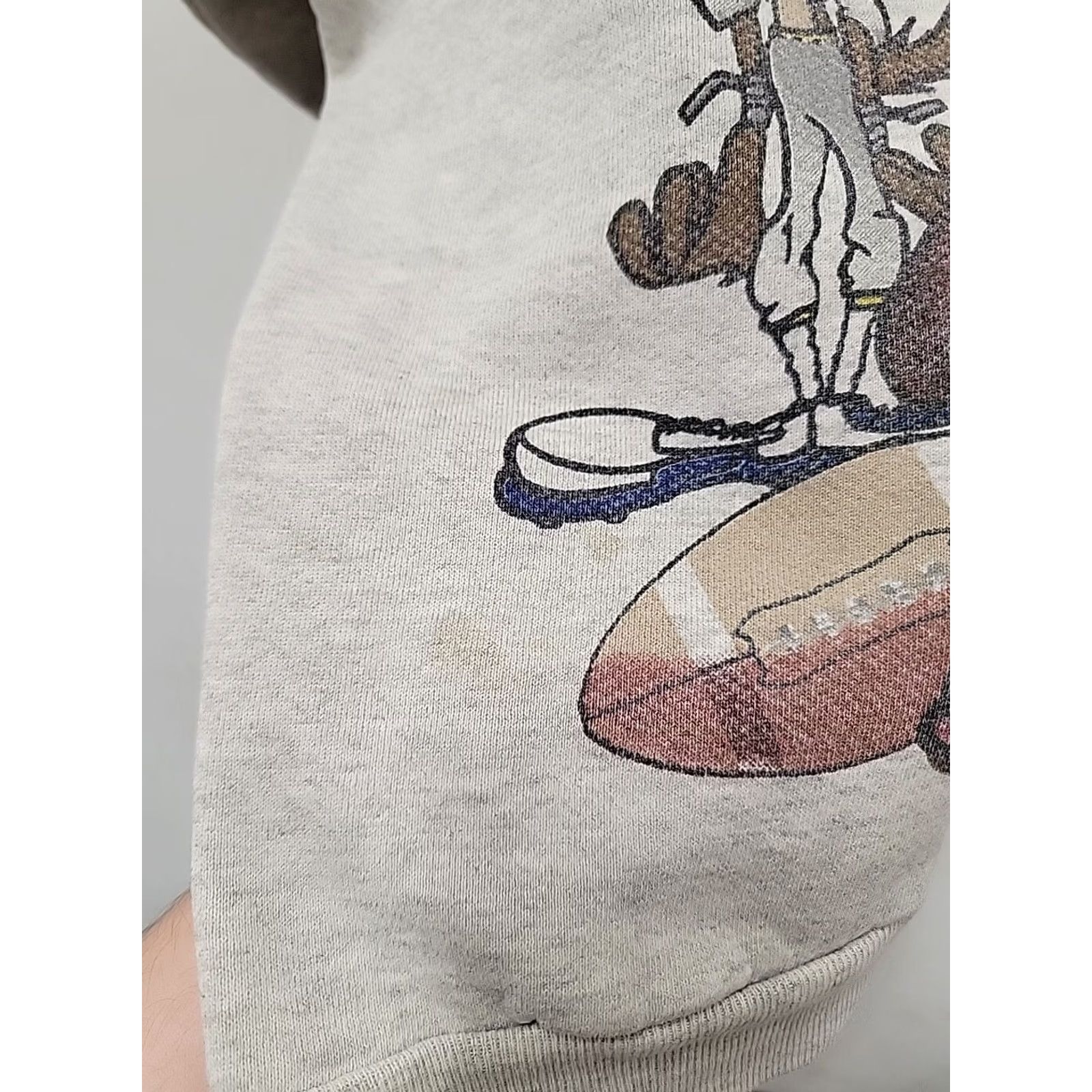 Vintage VINTAGE Looney Tunes “It's A Rookie Thing” Crewneck Sweatshirt Mens L White 90s Pullover Size US L / EU 52-54 / 3 - 5 Thumbnail