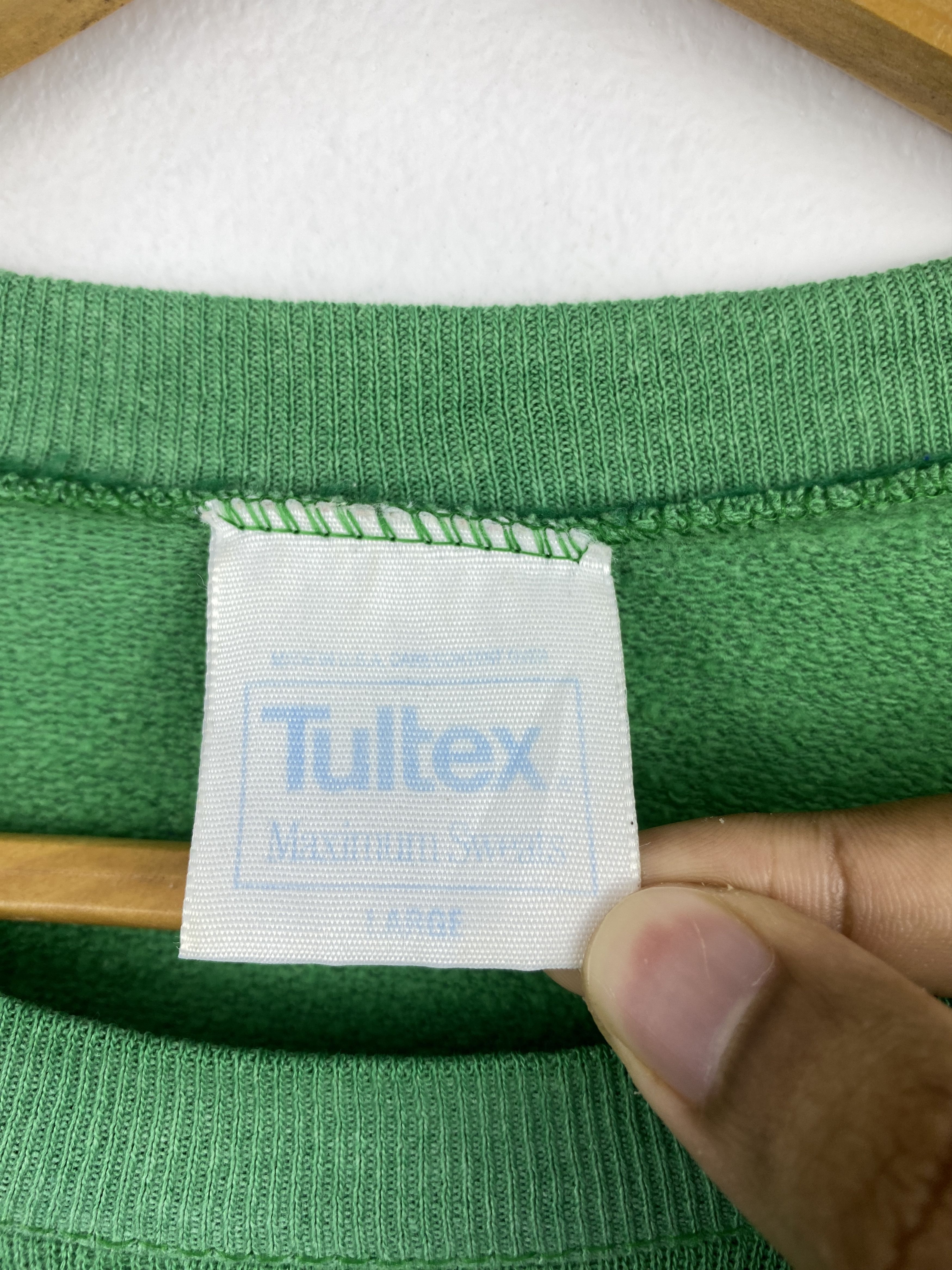 Tultex Vintage 90s Tultex Raglan Crewneck Sweatshirt SH0460 Size US L / EU 52-54 / 3 - 6 Thumbnail