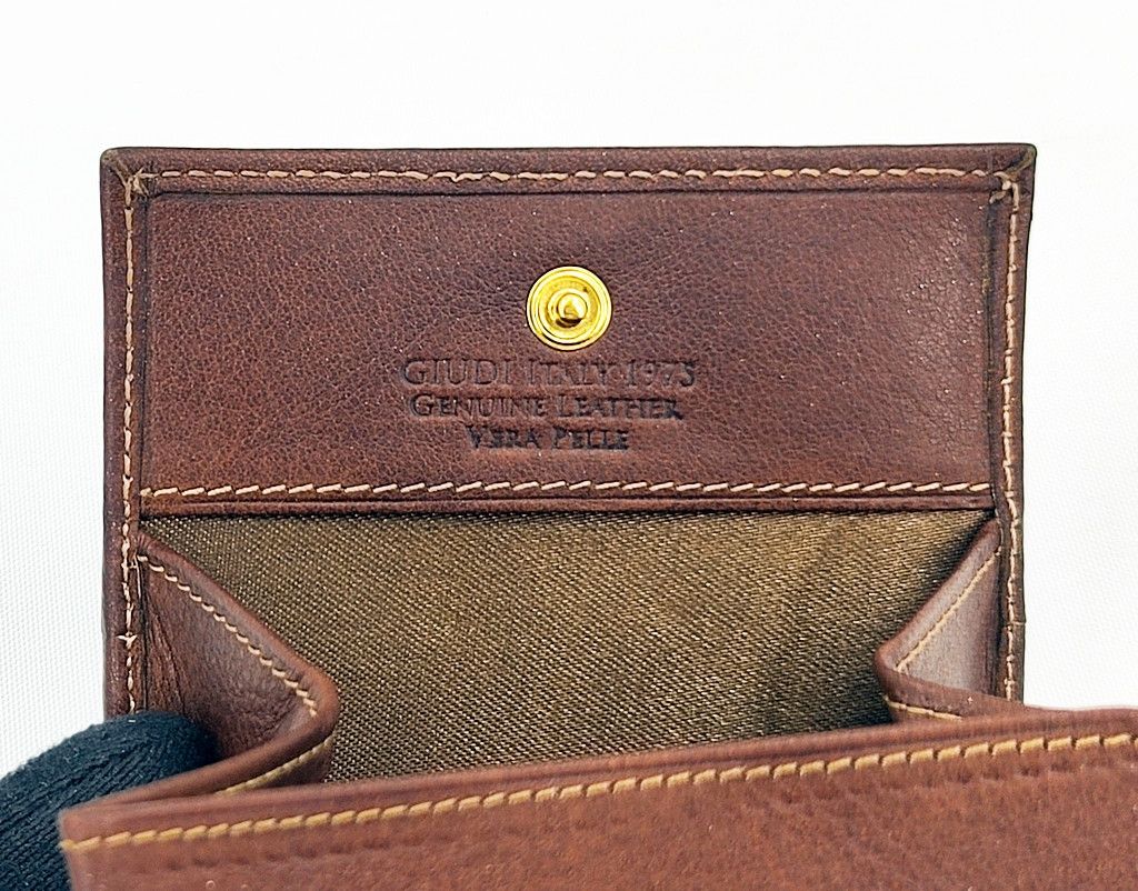 Leather GIUDI brown leather card holder with coin case Size ONE SIZE - 2 Thumbnail