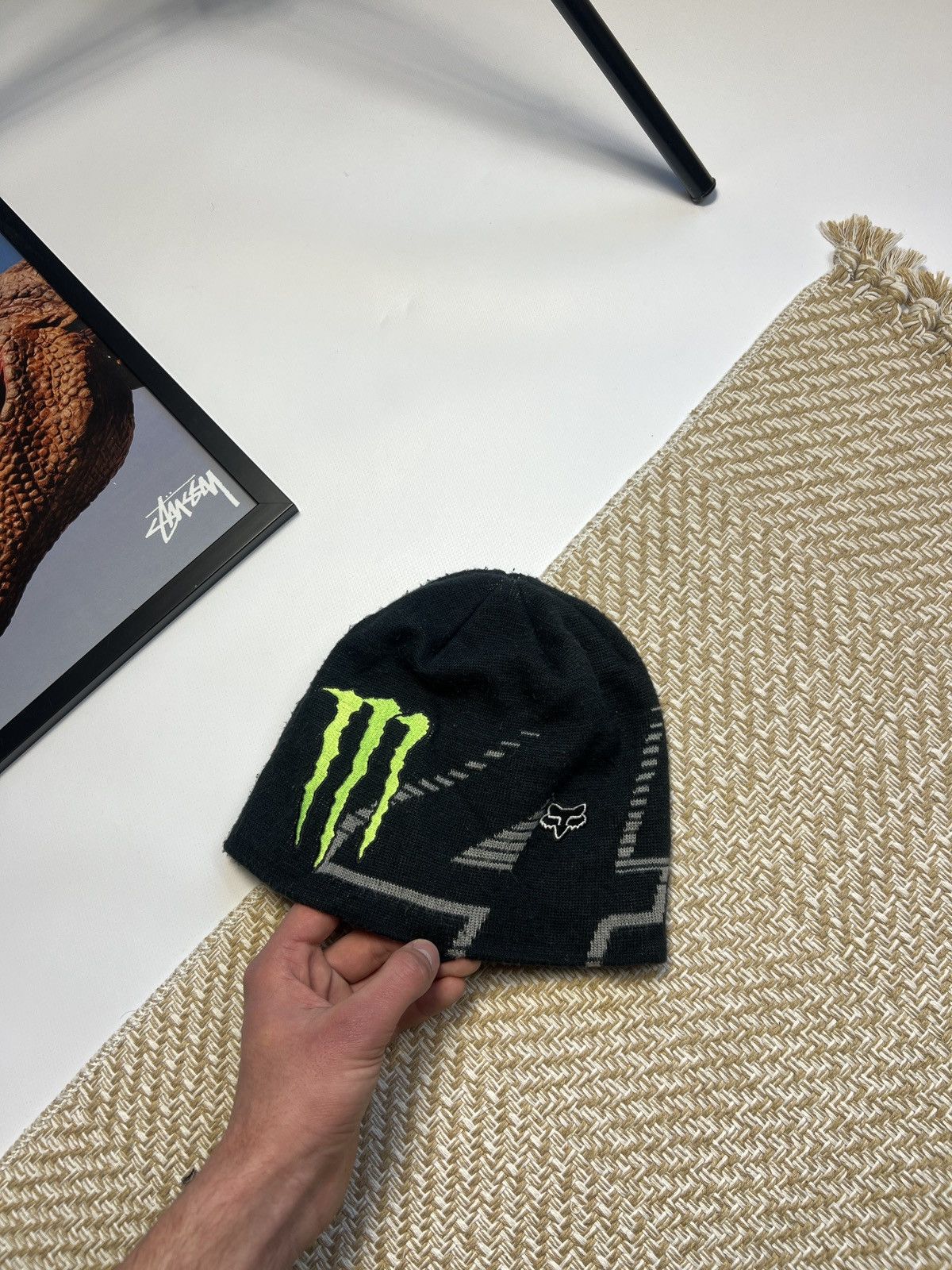 Racing × Streetwear × Vintage Y2K MONSTER ENERGY FOX RACING BEANIE 