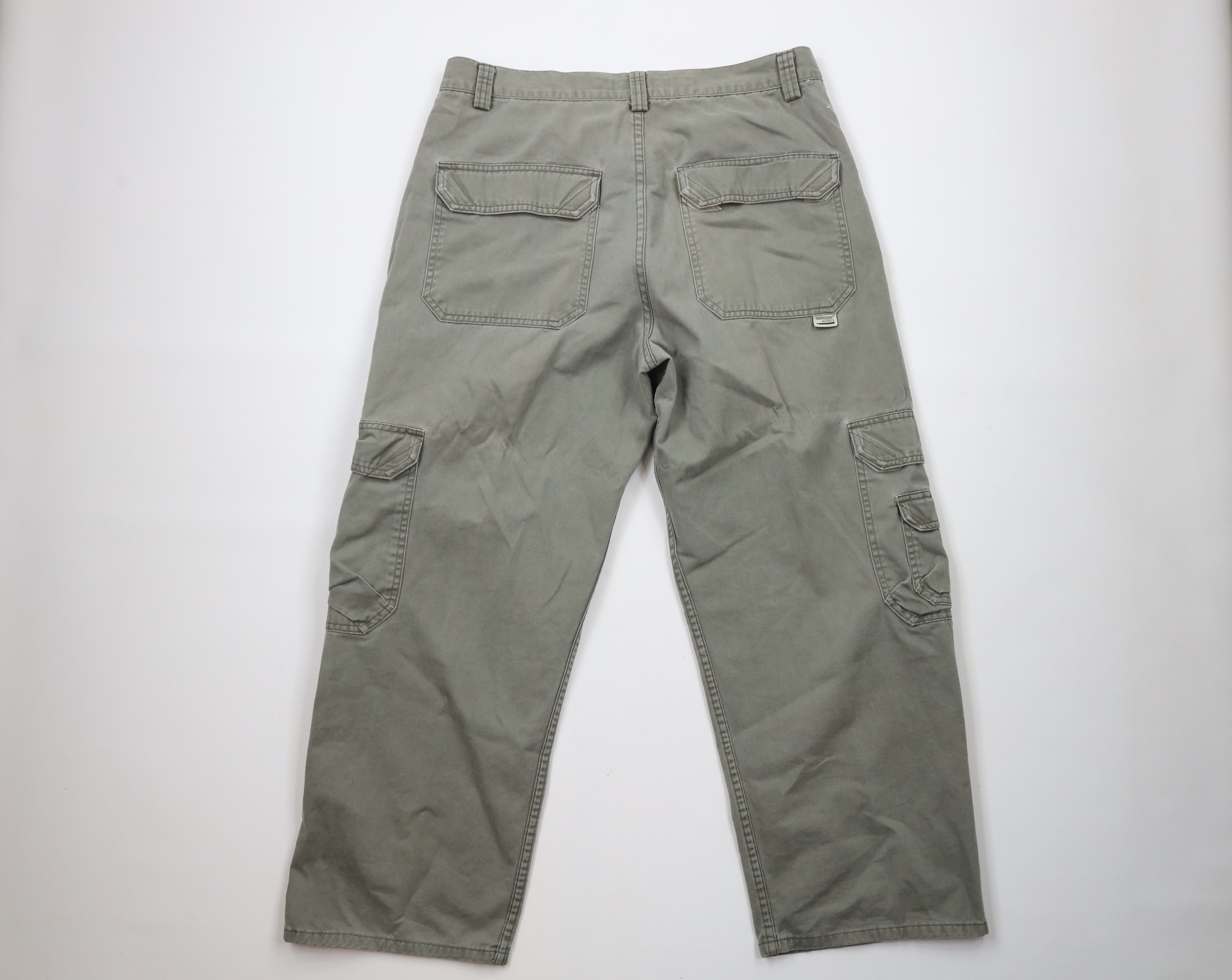 Levi's Vintage 90s Levis SilverTab Wide Leg Cargo Pants Green Size US 36 / EU 52 - 9 Thumbnail