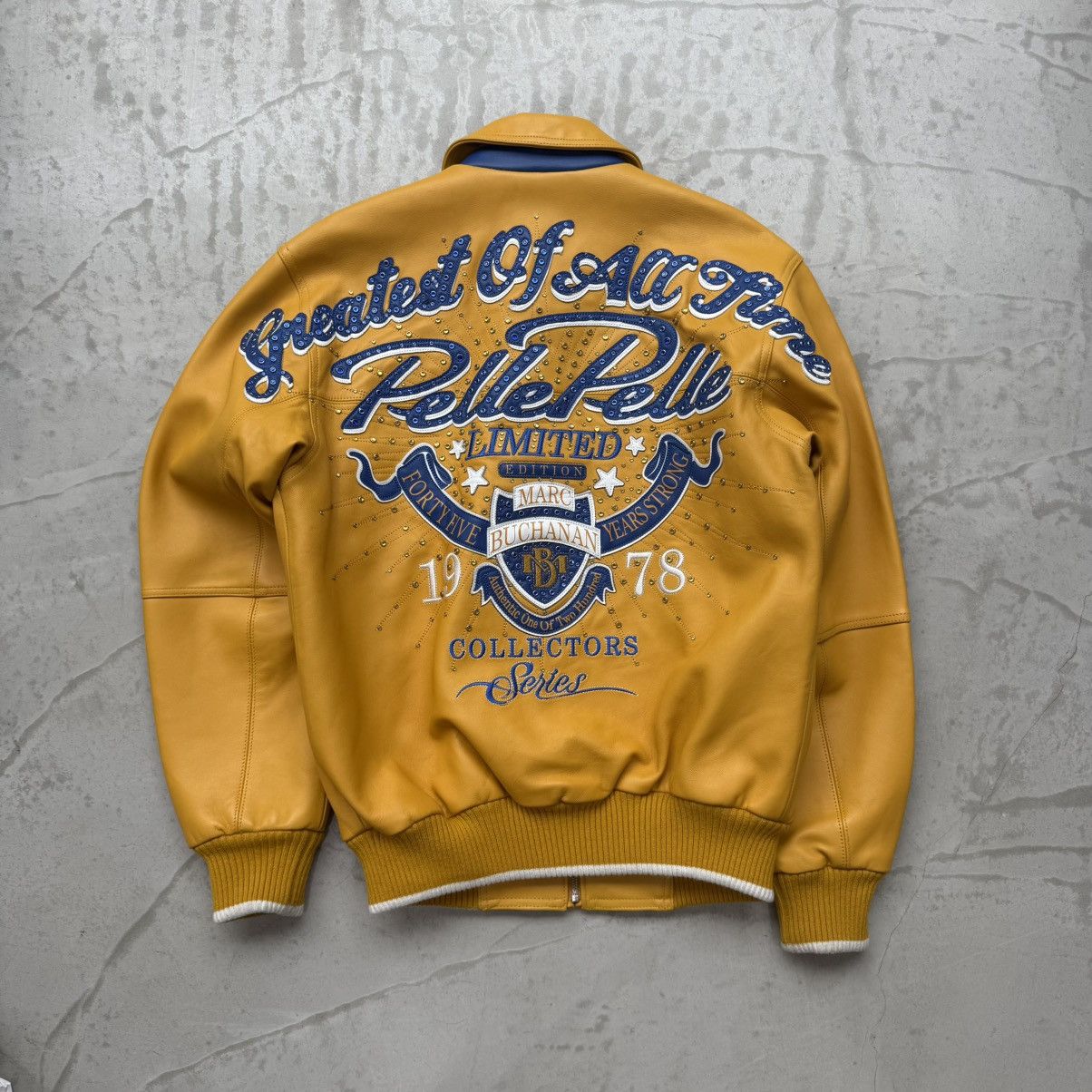 Pelle Pelle Pelle Pelle Great Of All Time Yellow Leather Jacket Size US M / EU 48-50 / 2 - 1 Thumbnail