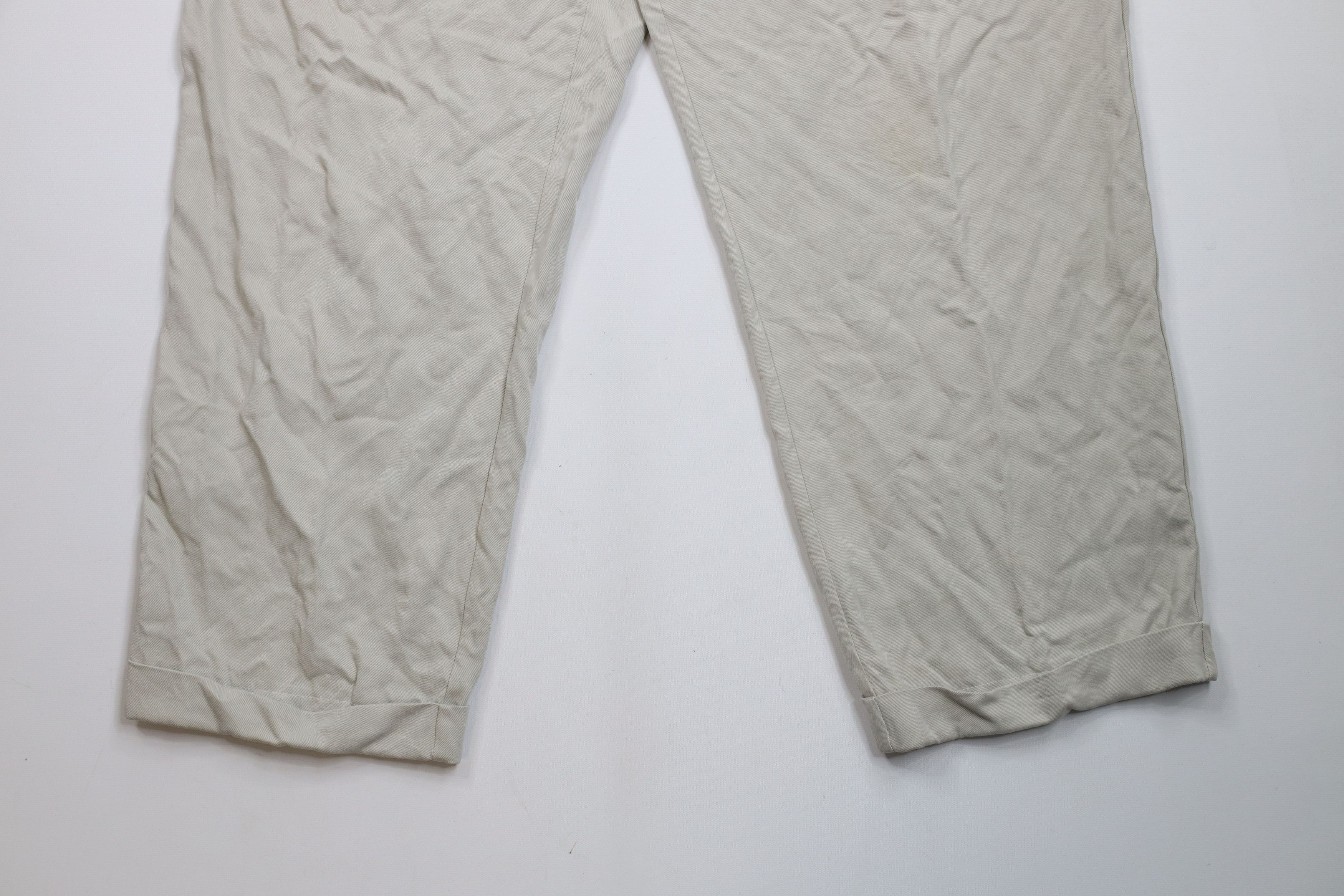 Tommy Bahama × Vintage Vintage 90s Tommy Bahama Silk Wide Leg Chino Pants Gray Size US 38 / EU 54 - 4 Thumbnail