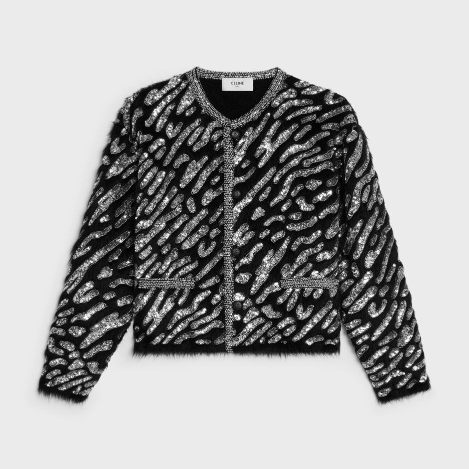 o1bcso1str0925 2ADAR298Y Cardigan Jacket in Black