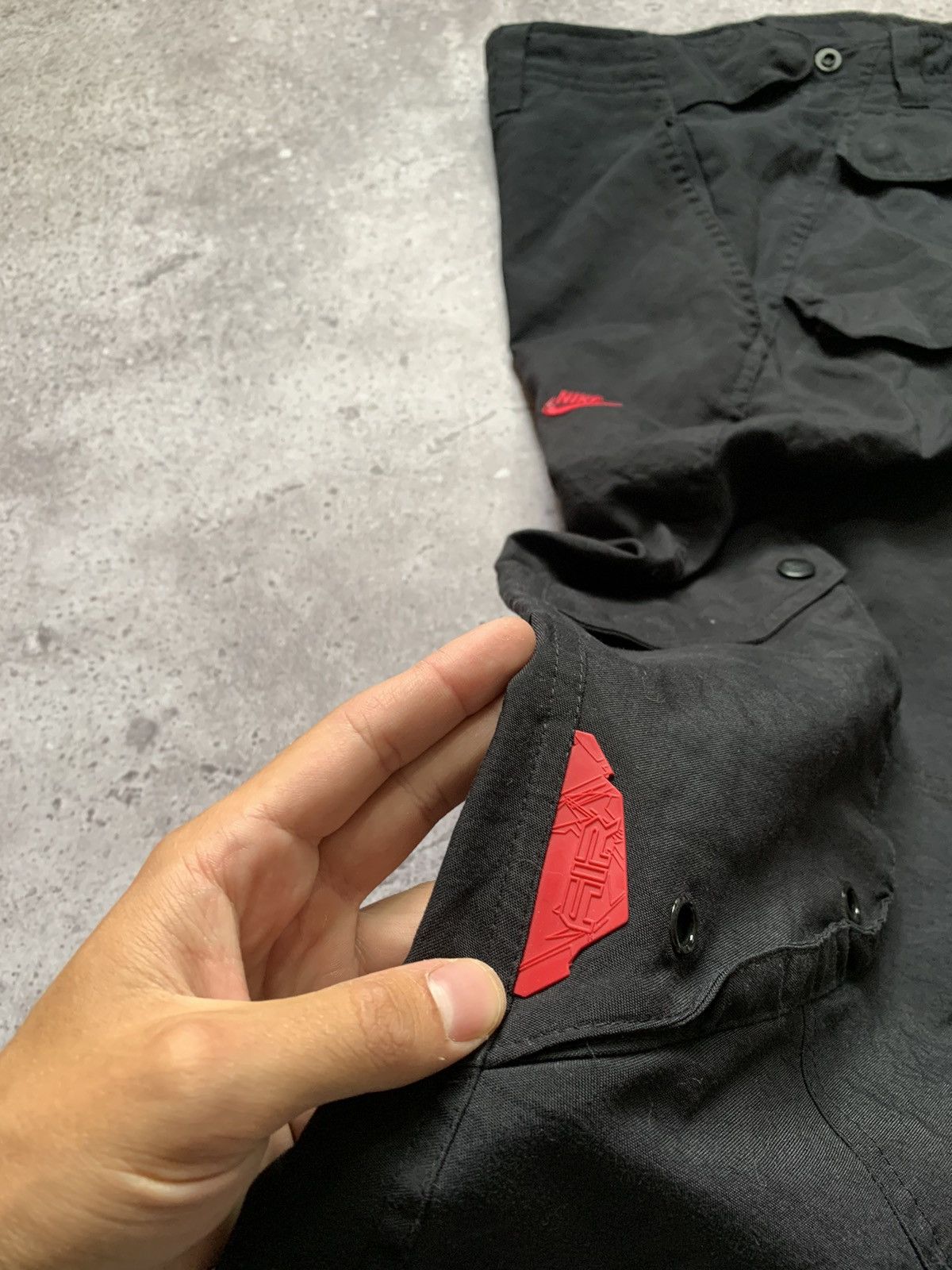 Nike × Vintage Nike Track Cargo Pants Baggy Vintage Gorpcore Drill Joggers Size US 30 / EU 46 - 4 Thumbnail