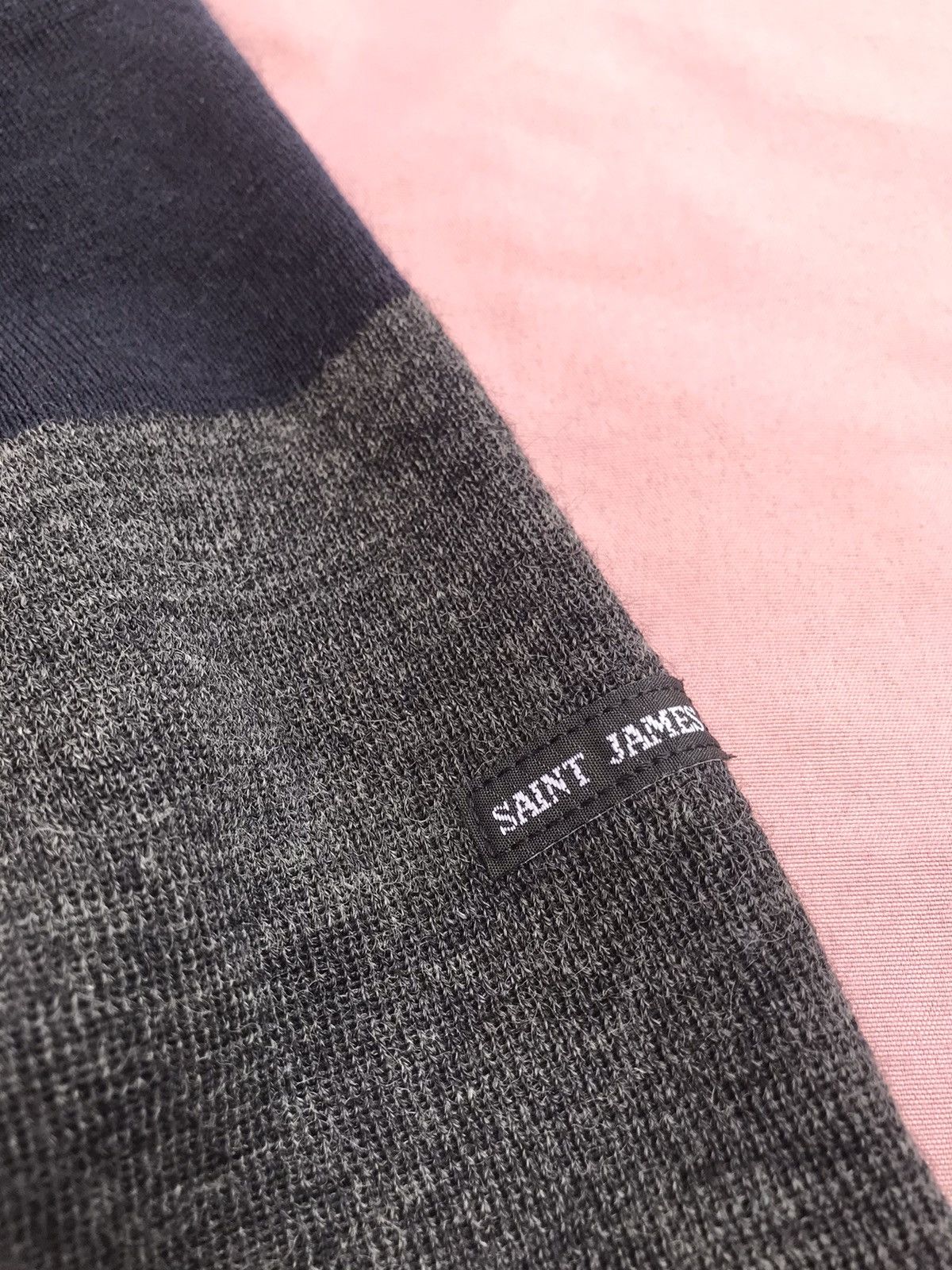 Saint James SAINT JAMES MADE IN FRANCE PURE WOOL two tone crewneck jumpe Size US M / EU 48-50 / 2 - 10 Thumbnail