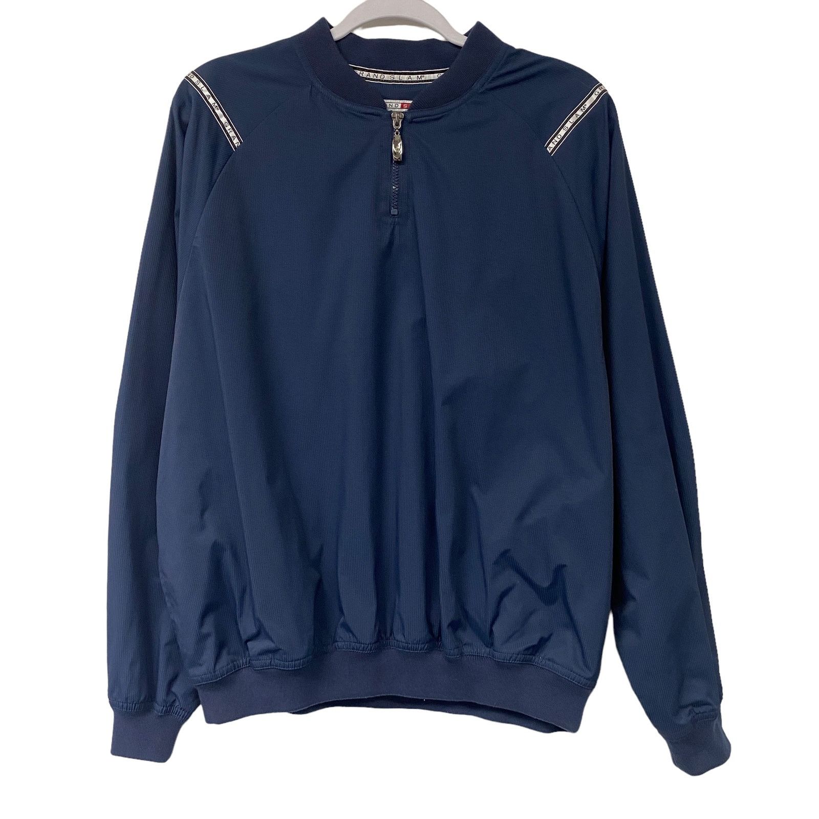 Grand Slam Grand Slam Mens Size M Blue Quarter Zip Jacket Size US M / EU 48-50 / 2 - 1 Thumbnail