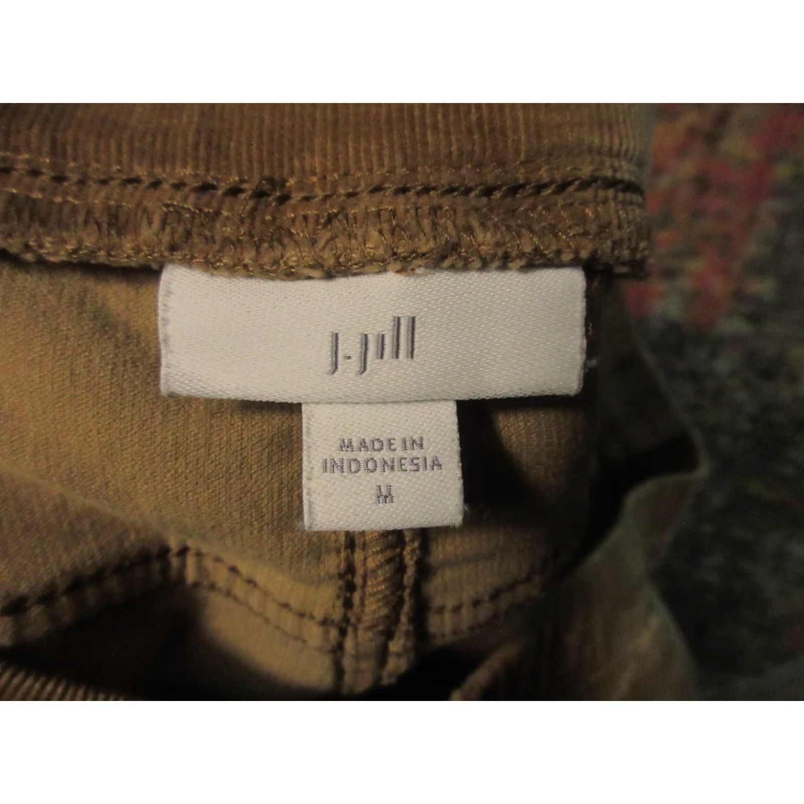 J. Jill J. Jill Pants Womens Medium Brown Corduroy Taper Stretch Soft Casual 30x29 Size 32" / US 10 / IT 46 - 5 Thumbnail