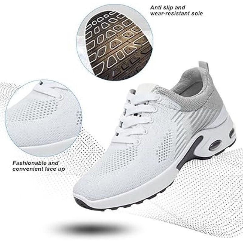 Other Padgene Women's Size 10 Breathable Mesh Lace-Up Sneakers Size US 10 / IT 40 - 2 Thumbnail