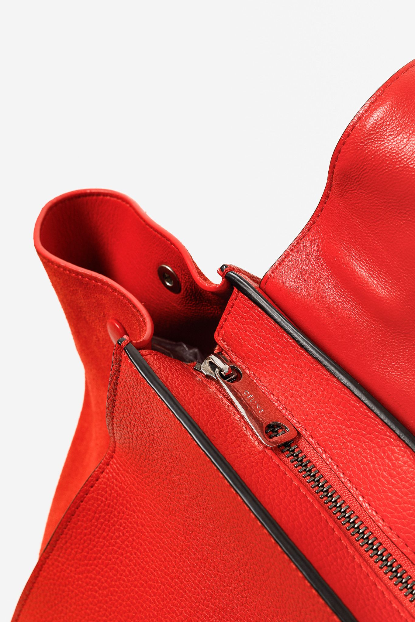 Celine Celine Trapeze Medium in Orange Leather and Suede Size ONE SIZE - 13 Thumbnail
