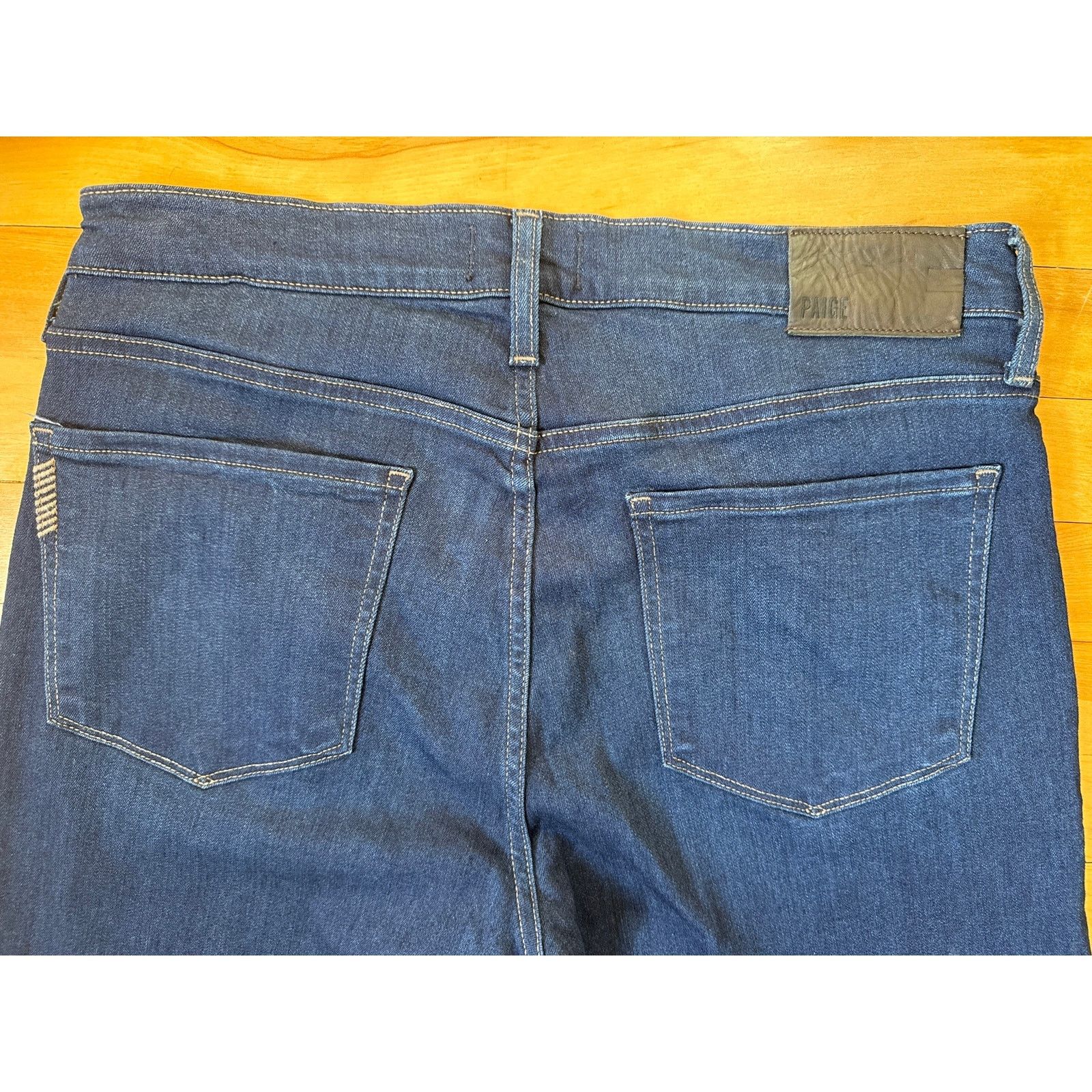 Paige PAIGE Federal Slim Straight Jeans 33 Eliot Dark Wash EUC Size US 33 - 5 Thumbnail