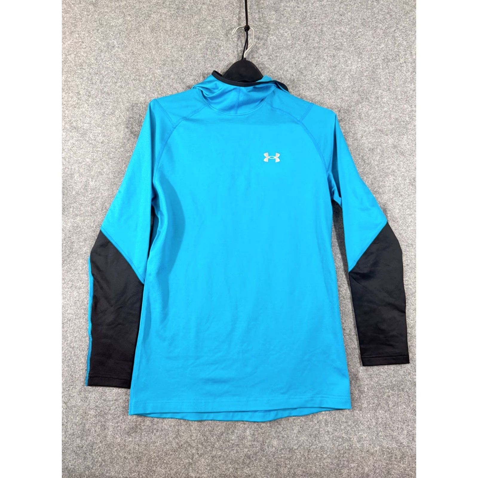 Under Armour Under Armour Hooded Shirt Womens M Blue Stretch ColdGear Fitted Long Sleeve NWOT Size M / US 6-8 / IT 42-44 - 3 Thumbnail