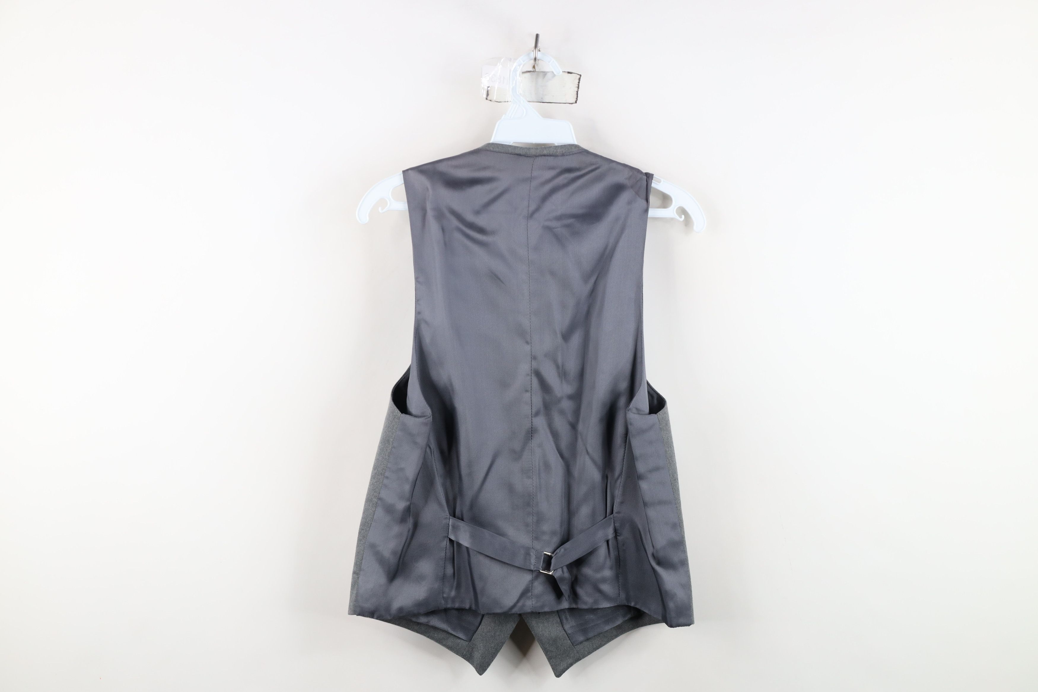 Vintage Vintage 60s 70s Streetwear Buckle Back Suit Vest Jacket Gray Size US M / EU 48-50 / 2 - 12 Thumbnail