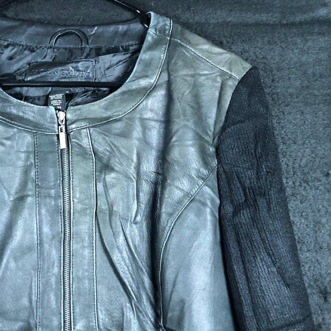 Vintage Jaclyn Smith Womens Jacket Black Leather Full Zip Pockets XL Size XL / US 12-14 / IT 48-50 - 5 Thumbnail