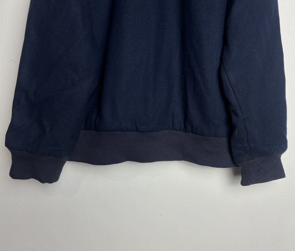 Adidas Vintage 90s Adidas Trefoil Quilted Wool Zip Up Jacket Size US L / EU 52-54 / 3 - 9 Thumbnail