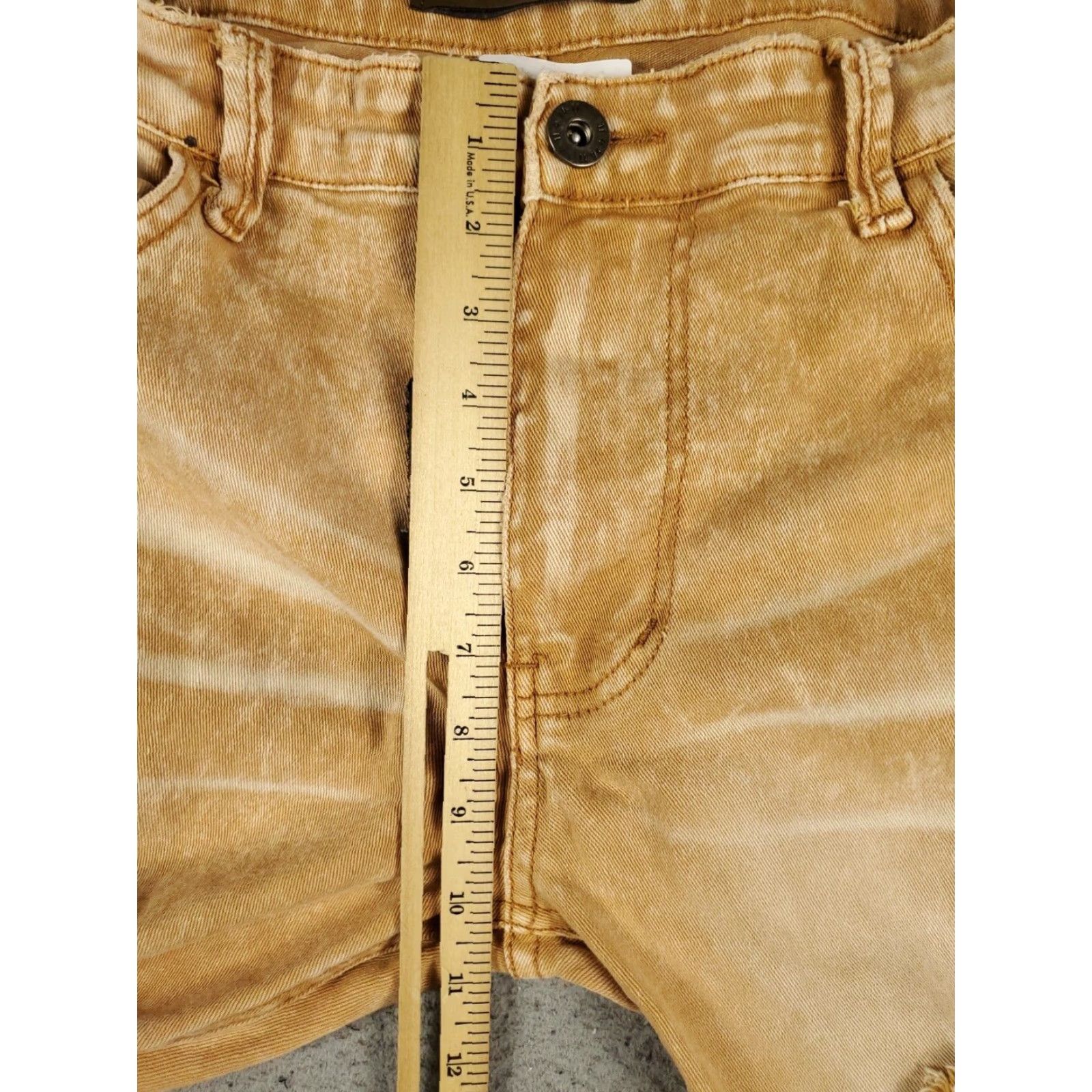 Denime KDNK Jeans Mens 38x30 Brown Slim Fit Denim Pants Size US 38 / EU 54 - 3 Thumbnail