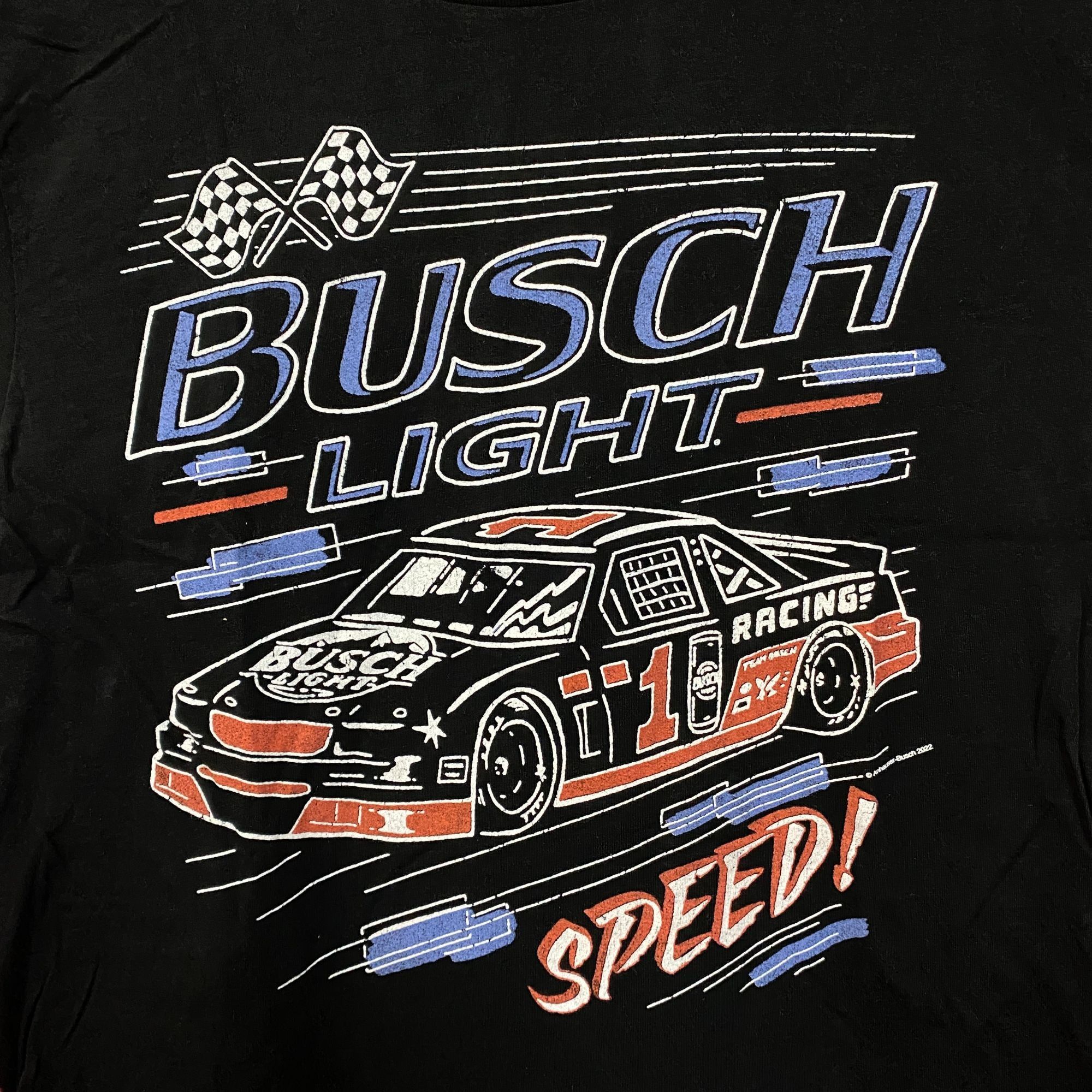 Junk Food Busch Light Speed Racing Car Graphic Design T-Shirt Small Size US S / EU 44-46 / 1 - 2 Thumbnail