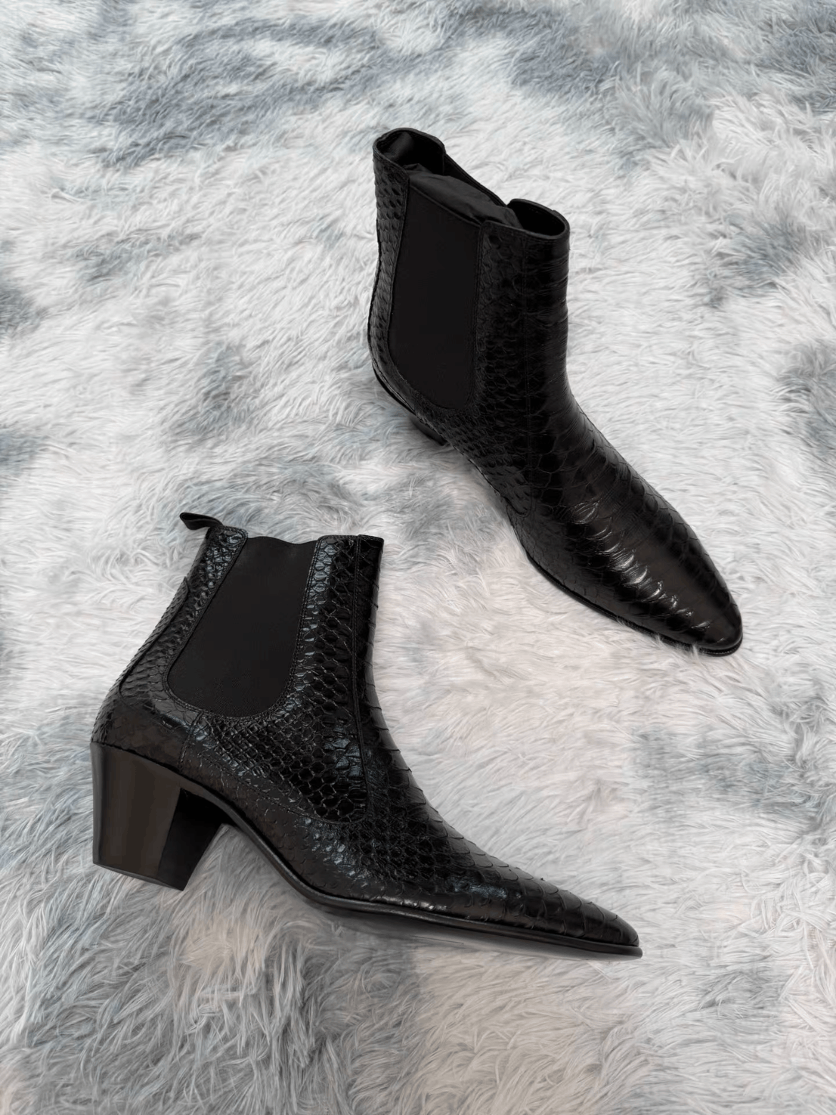 Celine Sz 42.5 Celine Jacno Snake Skin Boots Size US 9.5 / EU 42-43 - 3 Thumbnail