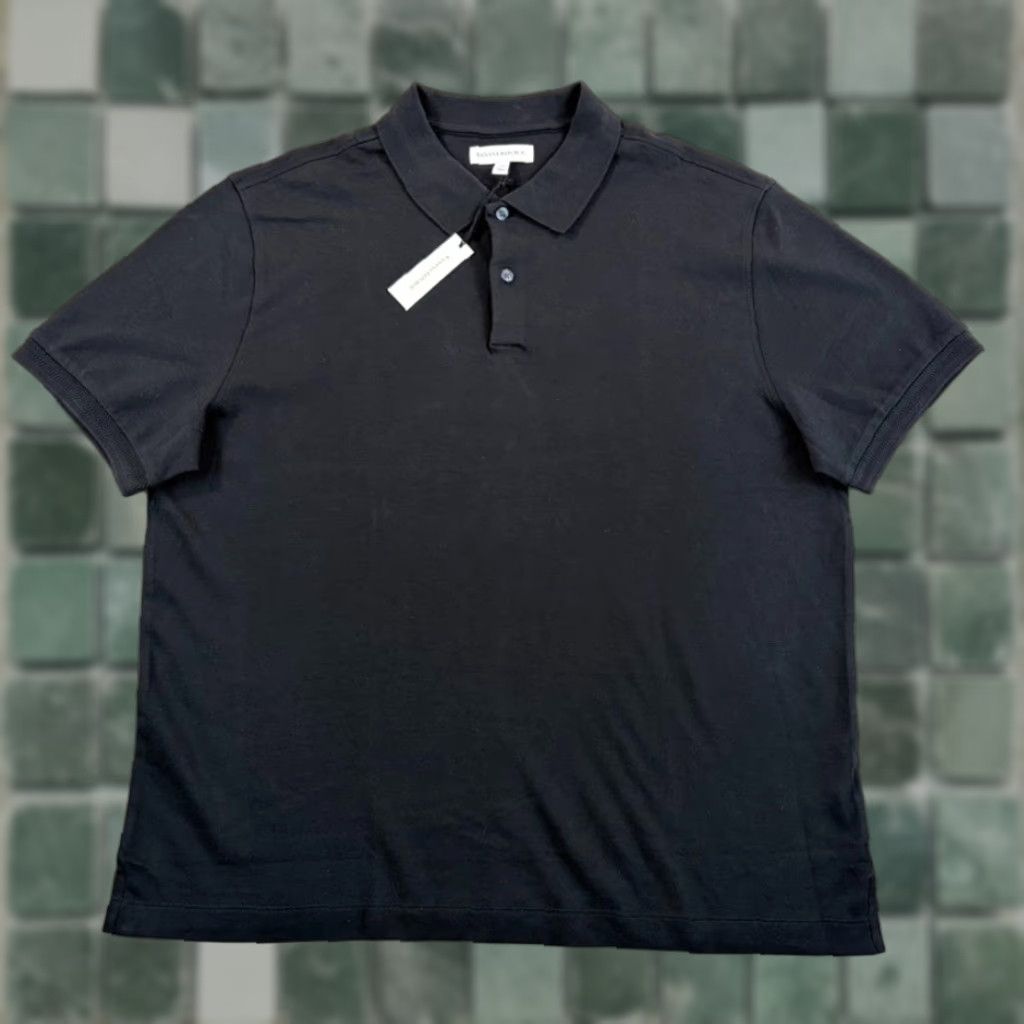 Banana Republic Polo Shirt in Black Men XL Short Sleeve NWT Luxury Touch Shirt Polo Black XL Mens