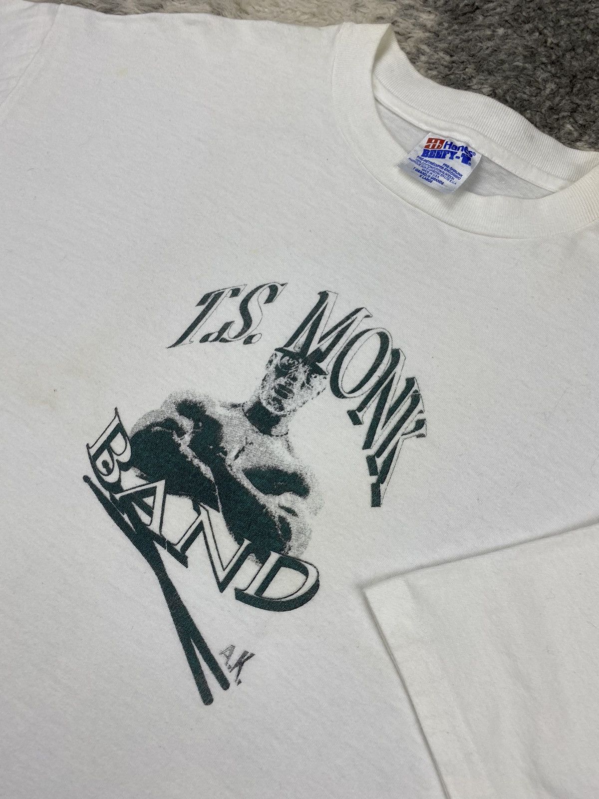 Band Tees Vintage 90s T.S. MONK BAND “Father of Jazz” Tshirt Size US XL / EU 56 / 4 - 4 Thumbnail