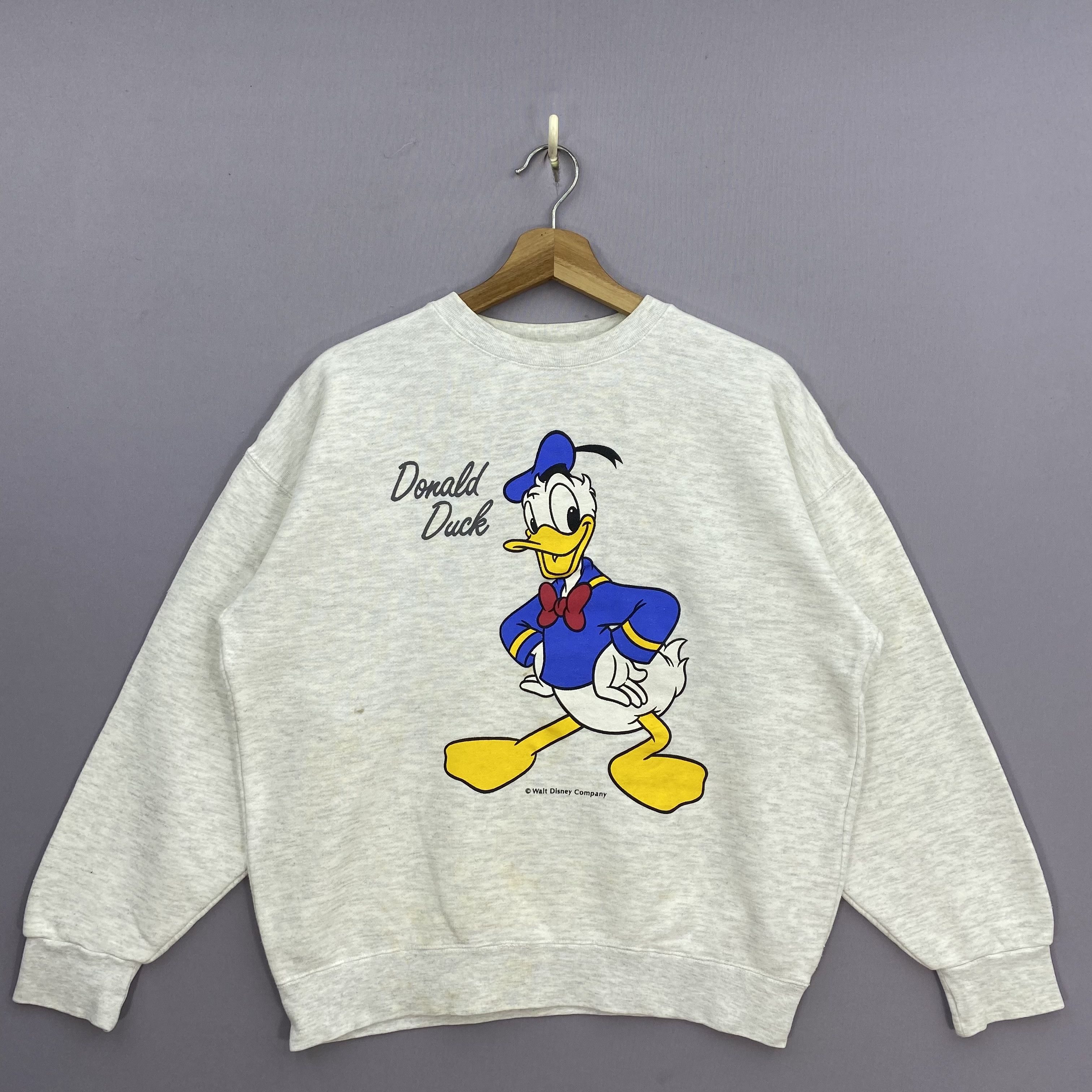 Disney Vintage 90s Disney Donald Duck Sweatshirt Cartoon Pullover Size US L / EU 52-54 / 3 - 2 Thumbnail