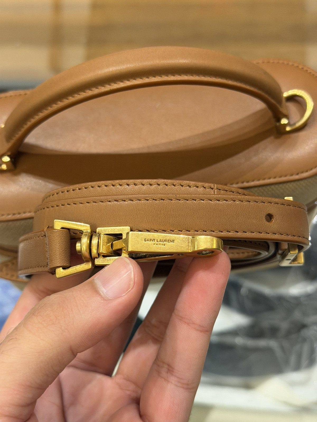Yves Saint Laurent Saint Laurent Gaby Canvas Mini Vanity Bag Size ONE SIZE - 6 Thumbnail