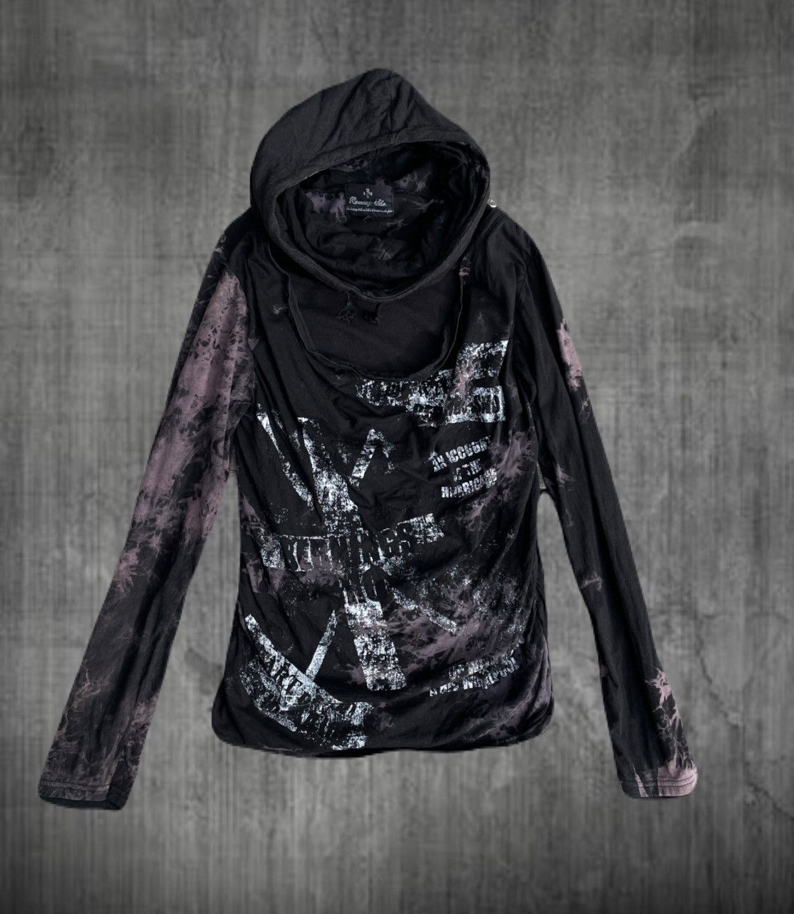 If Six Was Nine 2000s Japanese archive Vkei Poem Zip-Up Hoodie 