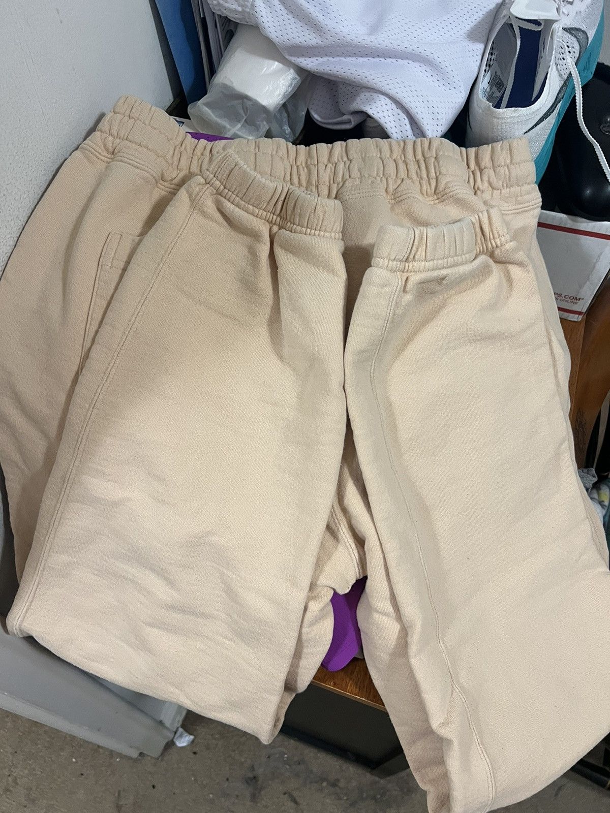 Aime Leon Dore Aime Leon Dore tan / cream sweatpants joggers medium Size US 30 / EU 46 - 10 Thumbnail