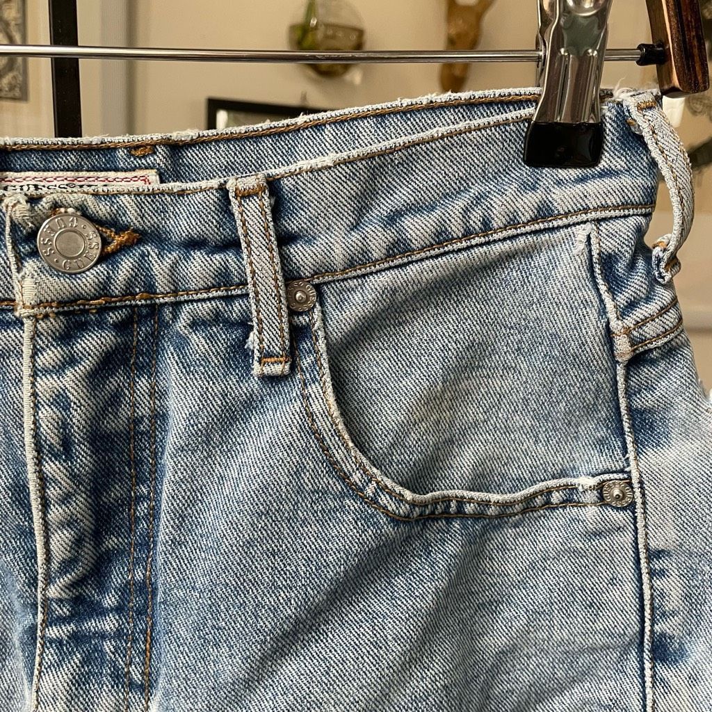 Guess Vintage 80s Guess George’s Marciano USA Cut Off Jean Shorts Size 30" / US 8 / IT 44 - 4 Thumbnail