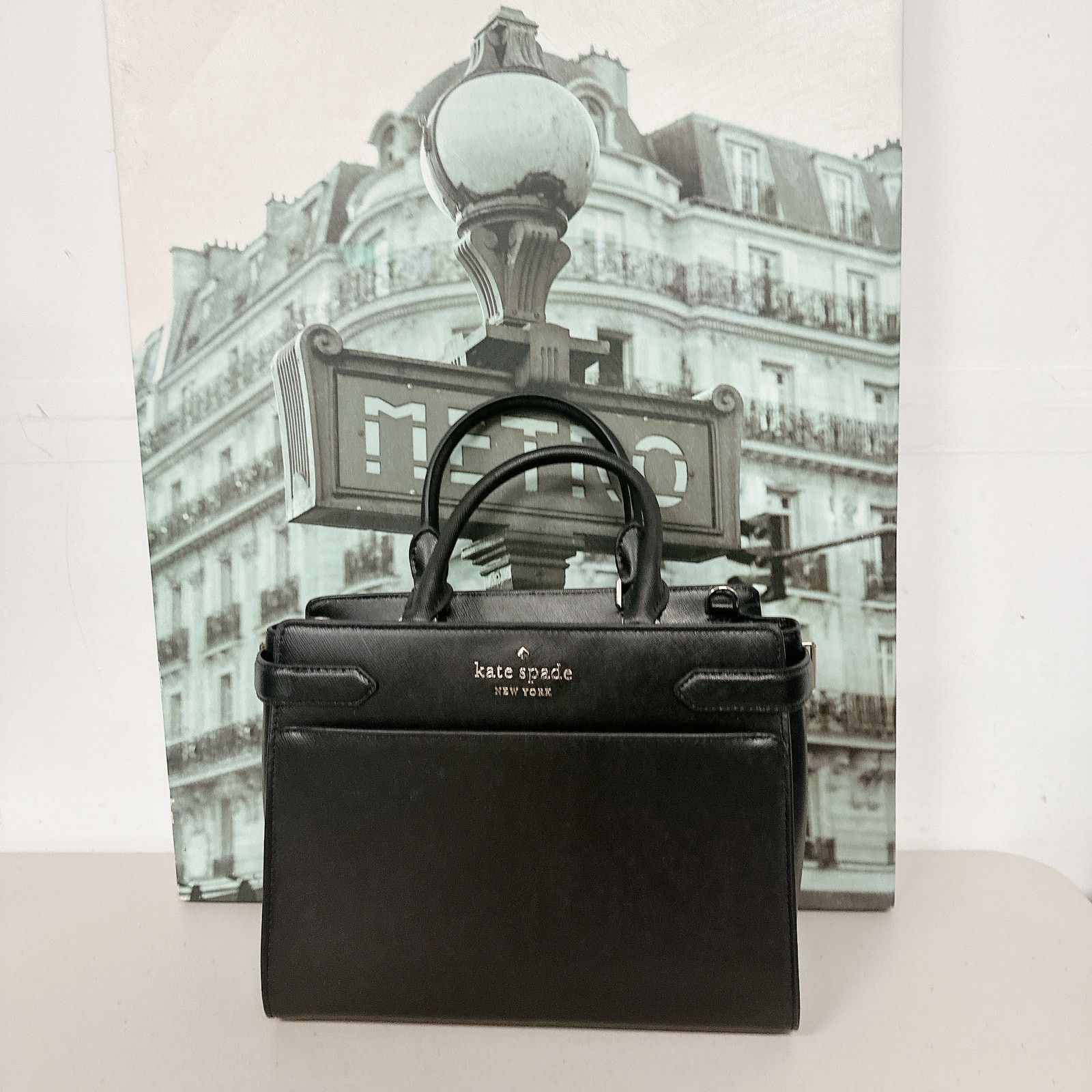 Kate Spade Kate Spade WKRU6951 Staci Medium Satchel Black Size ONE SIZE - 1 Thumbnail