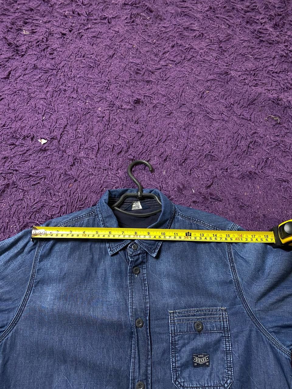 Diesel Vintage Diesel Y2K DENIM Streetwear Button Up Shirt Size L Size US L / EU 52-54 / 3 - 12 Thumbnail
