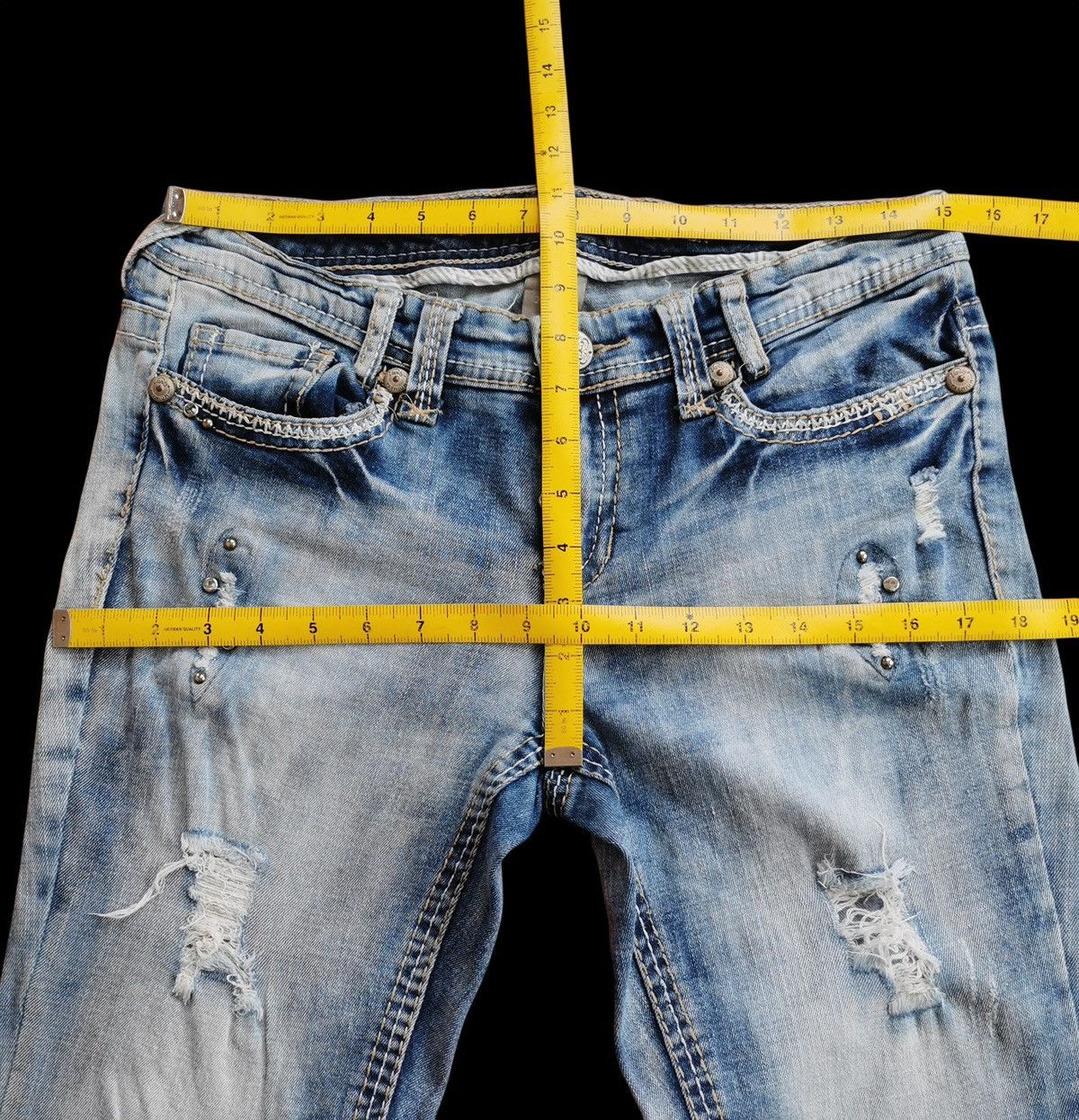 20471120 Vantty Bootcuts Studd Jeans Size 30" / US 8 / IT 44 - 11 Thumbnail