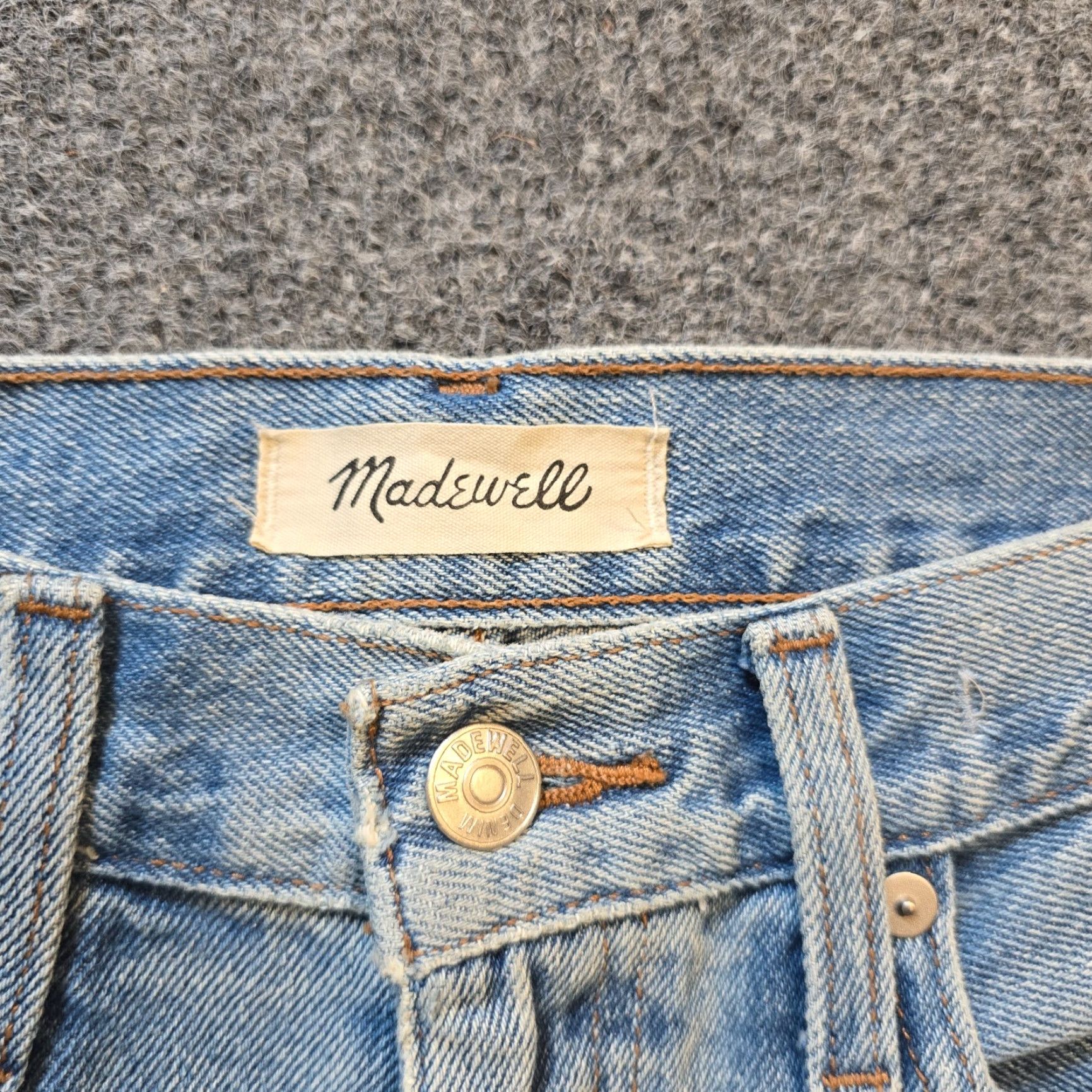 Madewell Madewell Jeans Women Baggy Straight High Rise Distressed Blue 5-Pocket Denim Size 25 90s Womens Size 42" / US 20 - 4 Thumbnail